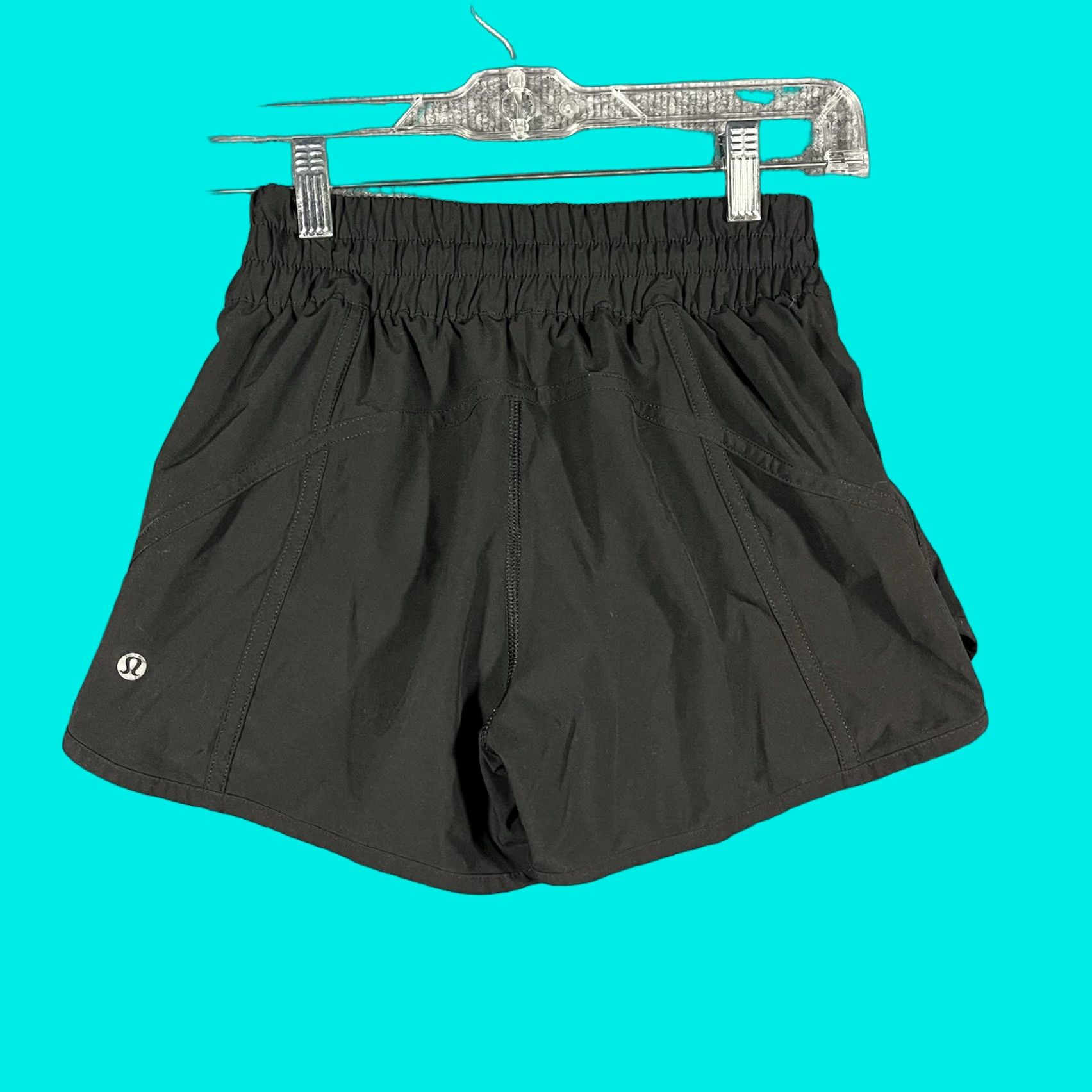 Lululemon Lululemon Women’s 4 Black Tracker 3" Inseam Activewear Lined Shorts Shirt? Size 27" / US 4 / IT 40 - 1 Thumbnail