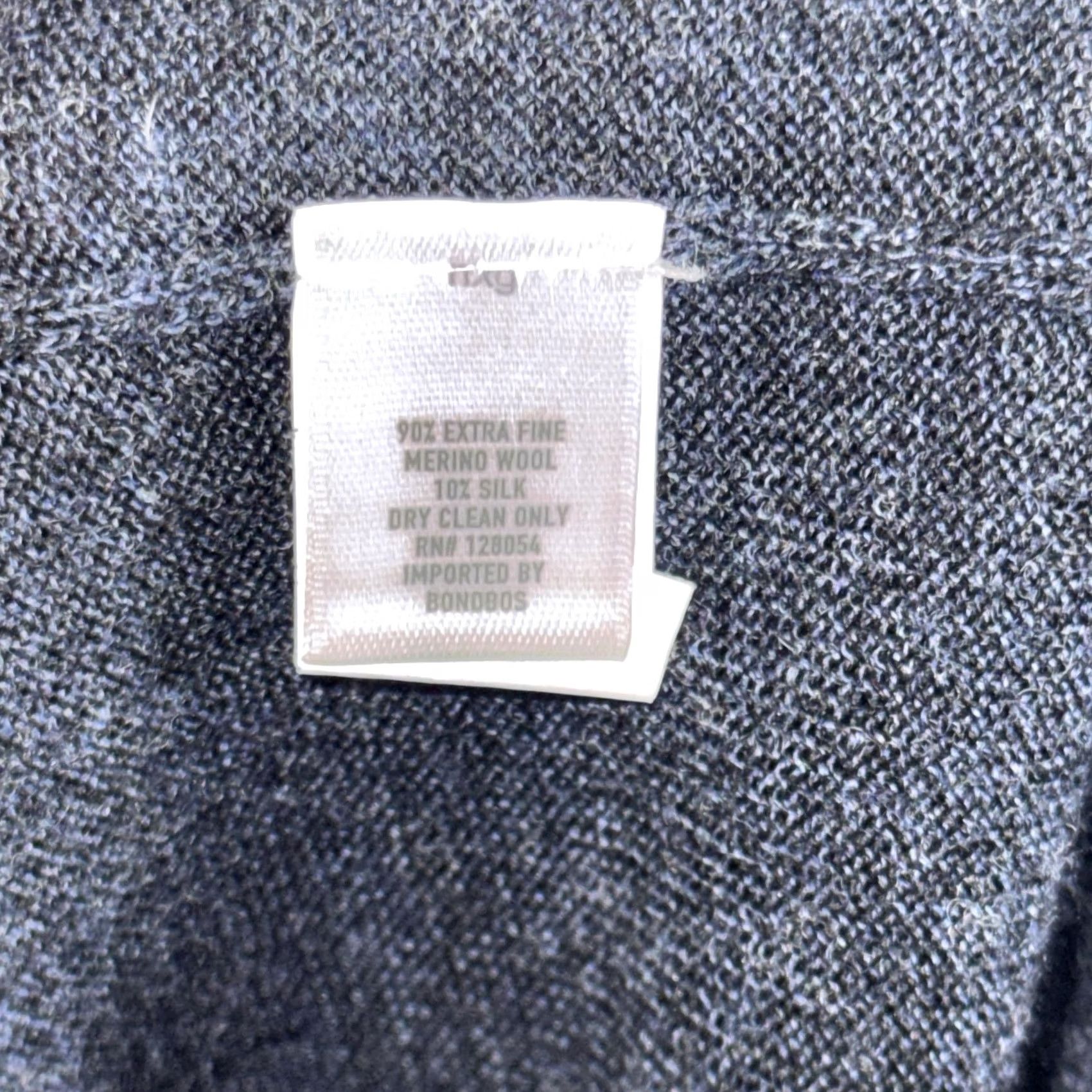 Bonobos Bonobos Sweater Mens XL Gray Half Zip Slim Fit Merino Wool Silk Blend Pullover Size US XL / EU 56 / 4 - 5 Thumbnail