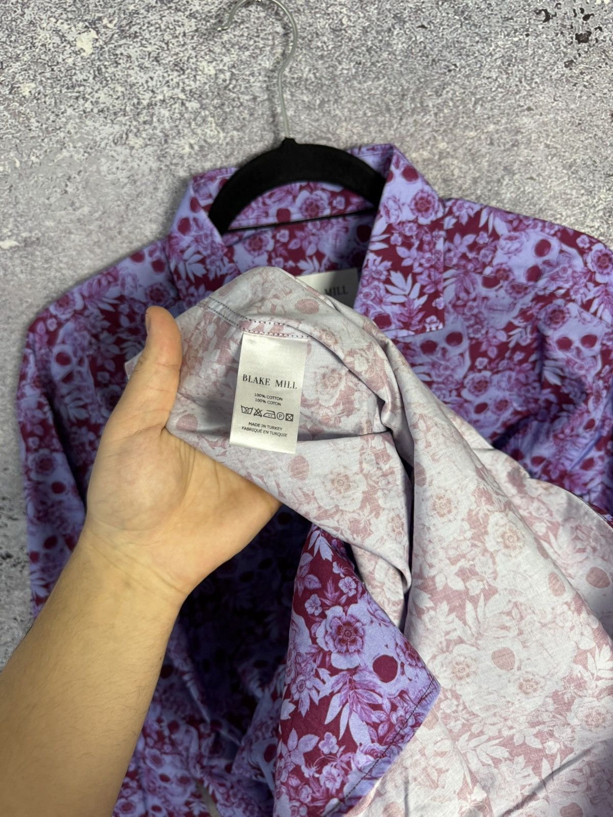 Vintage Blake Mill Original Designer Skulls & Roses Mens Shirt XL sz Size US XL / EU 56 / 4 - 10 Thumbnail