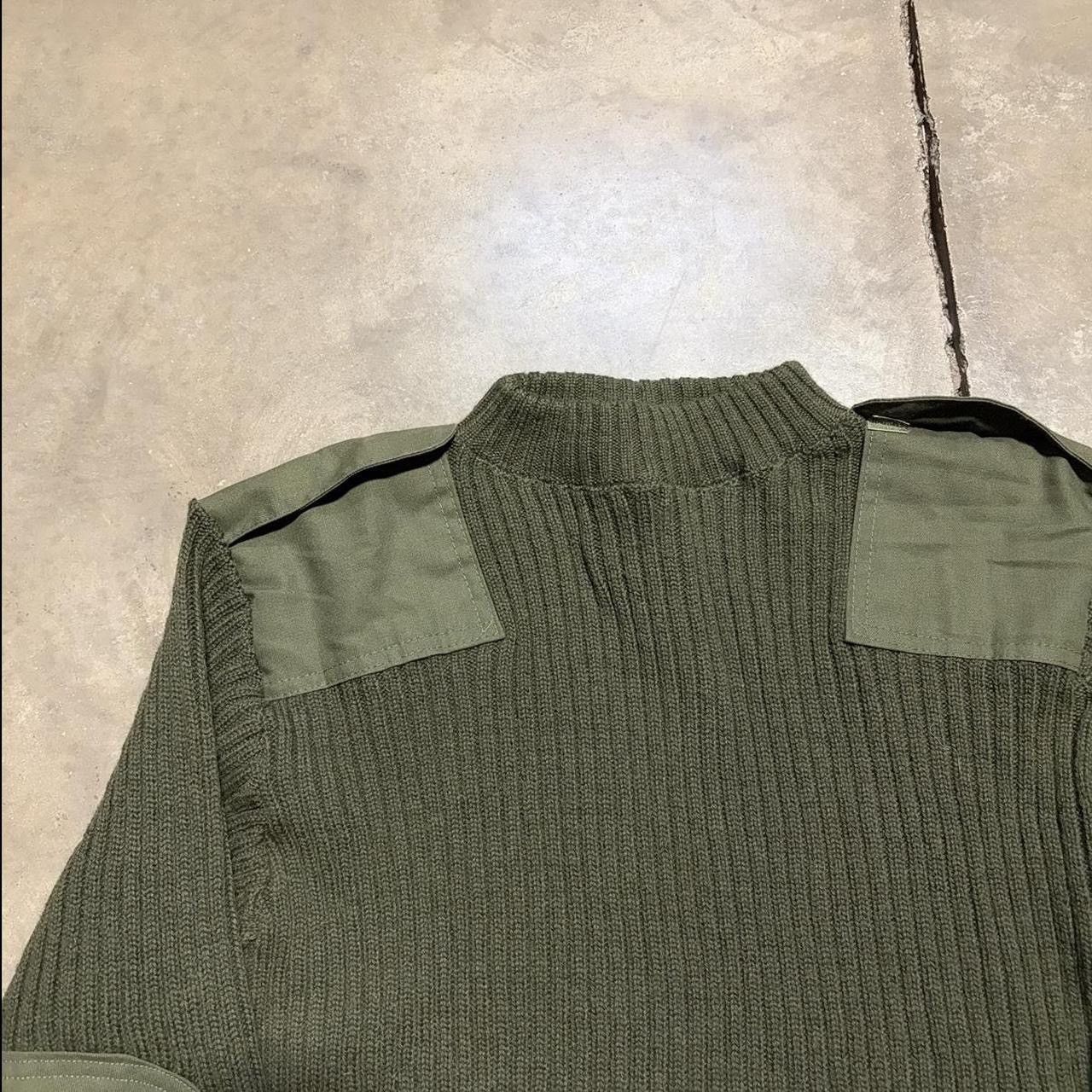 Vintage Vintage DCSP Military Sweater Ribbed Knit Army Olive Green Size US L / EU 52-54 / 3 - 3 Thumbnail