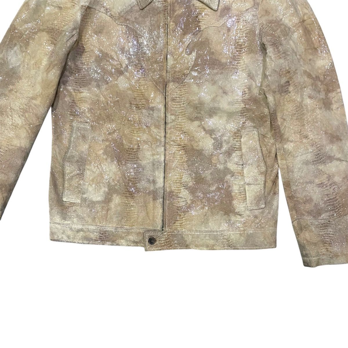 Tornado Mart ‼️LAST DROP‼️Tornado Mart Shiny Textured Zipper Leather Jacket Size US M / EU 48-50 / 2 - 8 Thumbnail