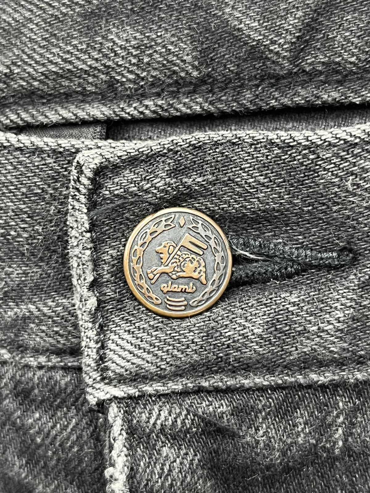 Japanese Brand VTG GLAMB x ROLLING STONES Skull Boro Patcwork Distressed Size US 32 / EU 48 - 15 Thumbnail
