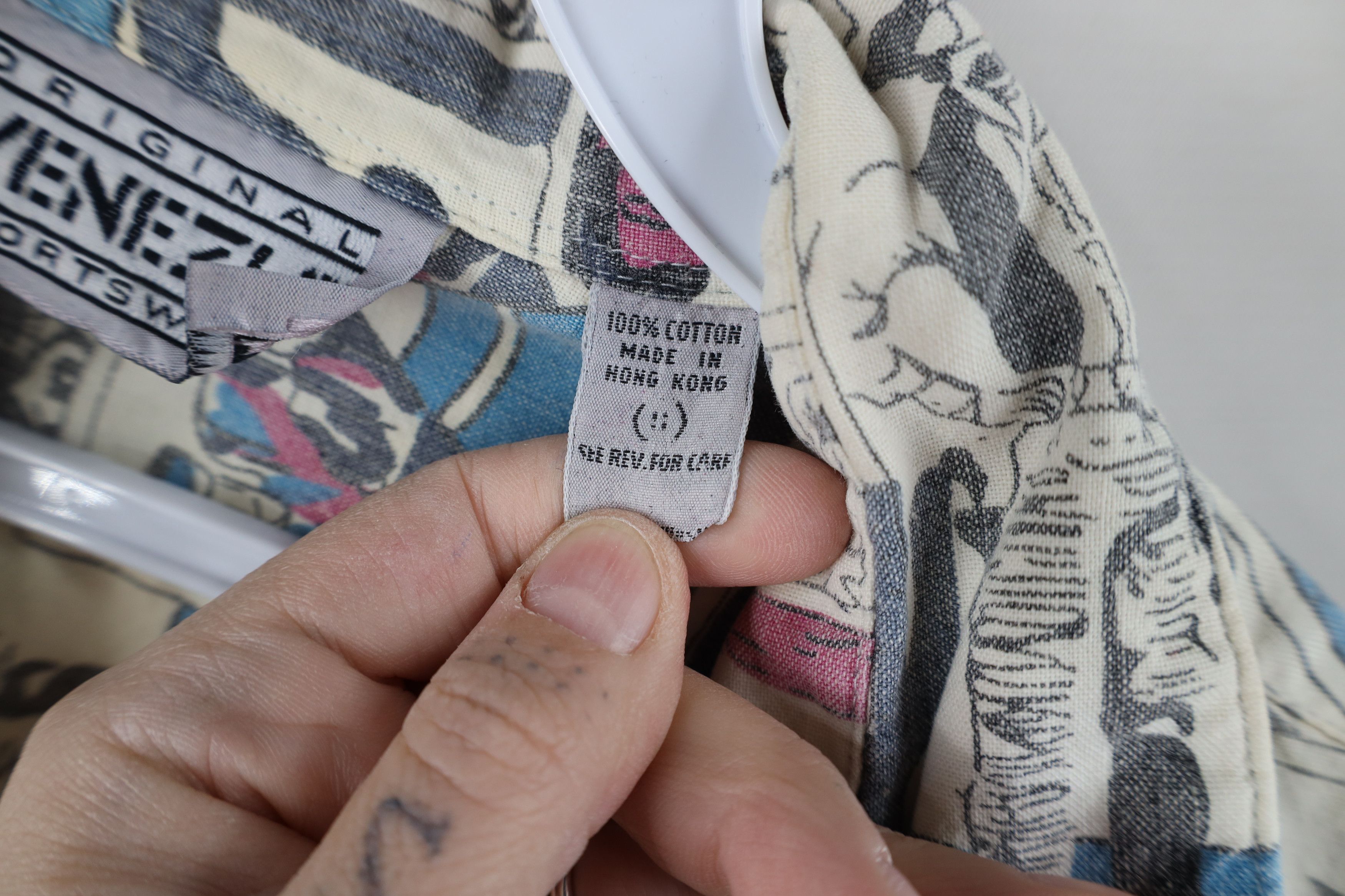 Vintage Vintage 90s Streetwear All Over Print Camp Button Shirt Size S / US 4 / IT 40 - 10 Thumbnail