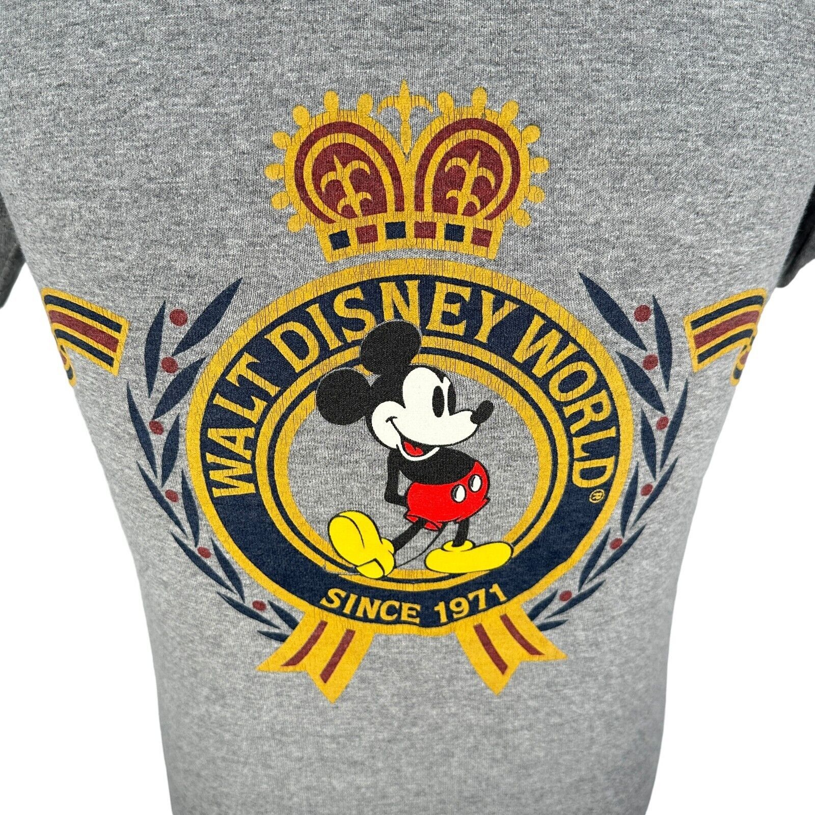 Disney Vintage Walt Disney World T-Shirt Mens Small Heather Gray Size US S / EU 44-46 / 1 - 2 Thumbnail