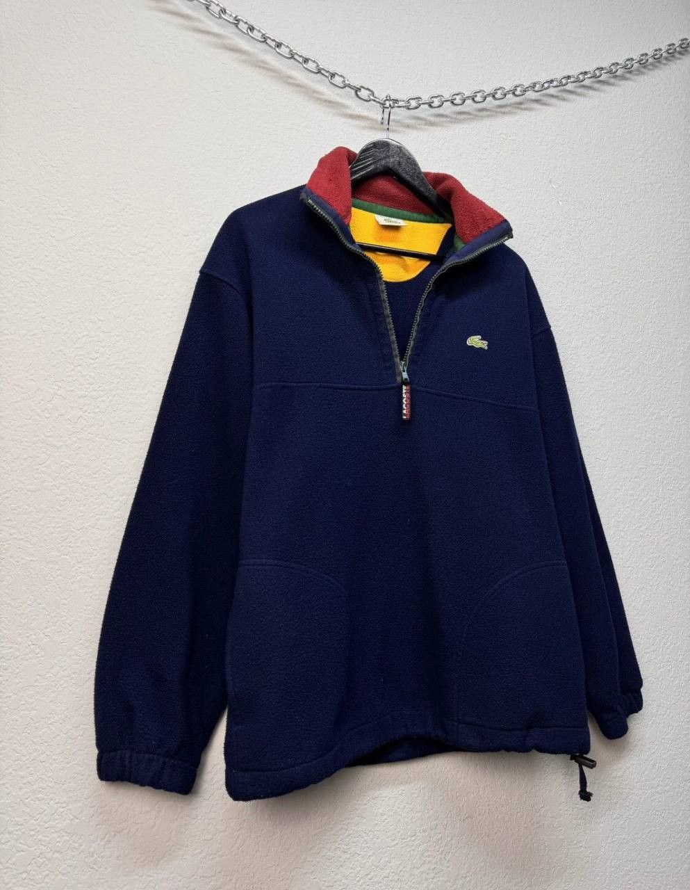 Lacoste × Vintage Lacoste Fleece 1/3 Zip Sweater Vintage Size US M / EU 48-50 / 2 - 5 Thumbnail