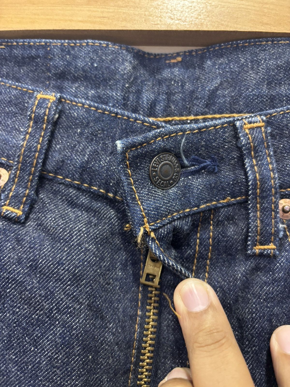 Levi's Vintage Levis 551Z Big E Selvedge Jeans Size US 29 - 4 Thumbnail