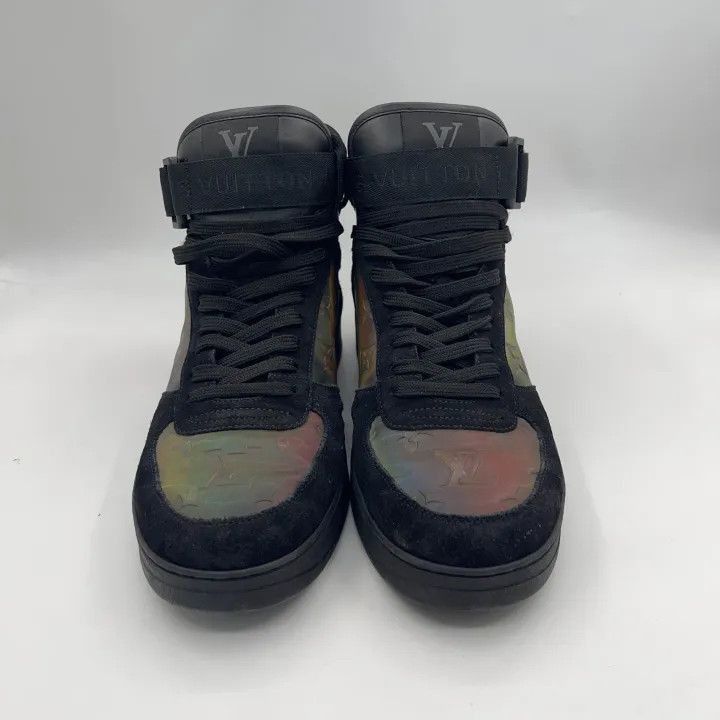 Louis Vuitton Louis Vuitton Rivoli High-Top Sneakers in Black -2508 Size US 8 / EU 41 - 2 Thumbnail