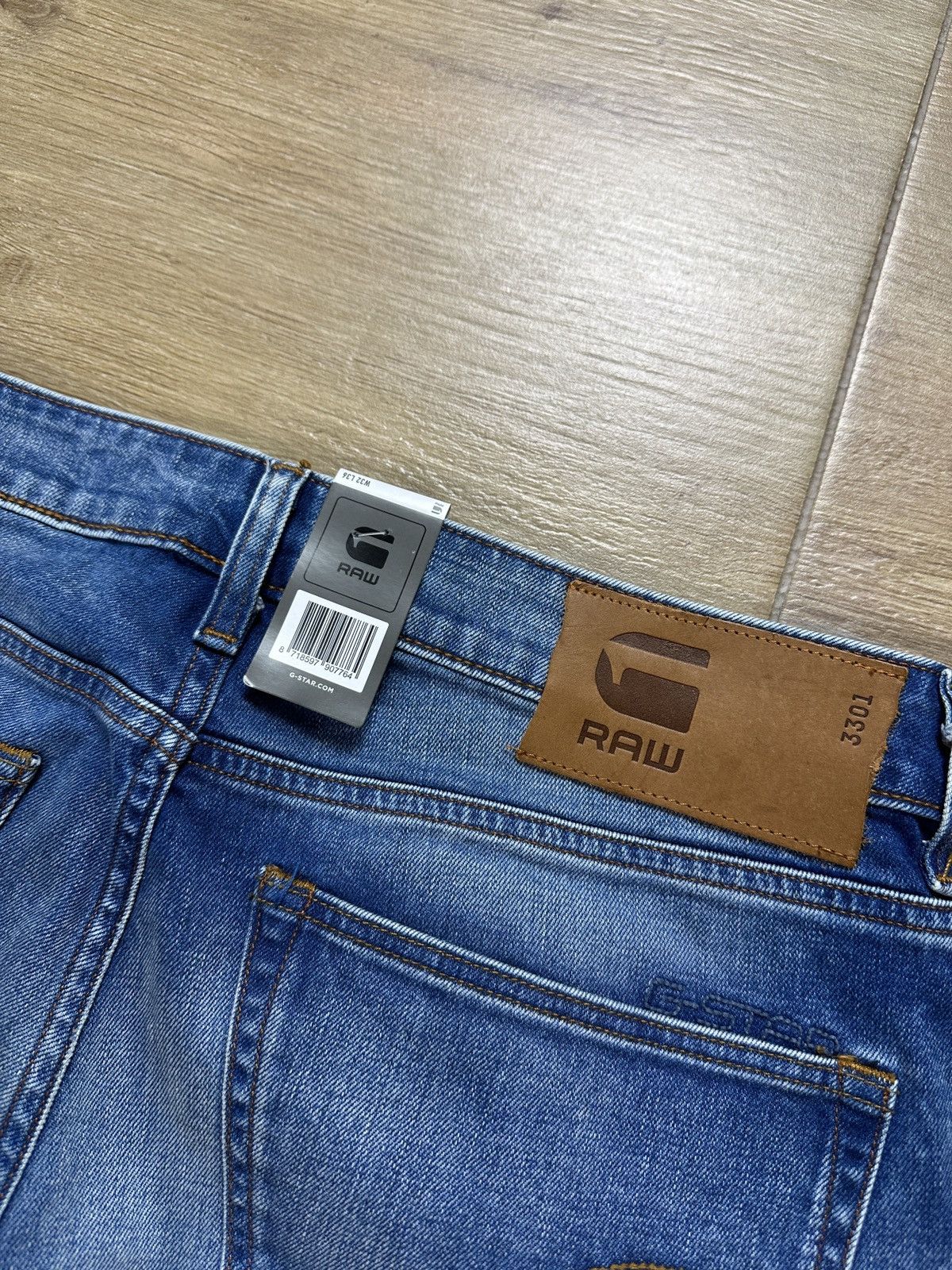 G-Star NEW!!! G-Star Raw 3301 Slim Denim Jeans Size US 32 / EU 48 - 10 Thumbnail