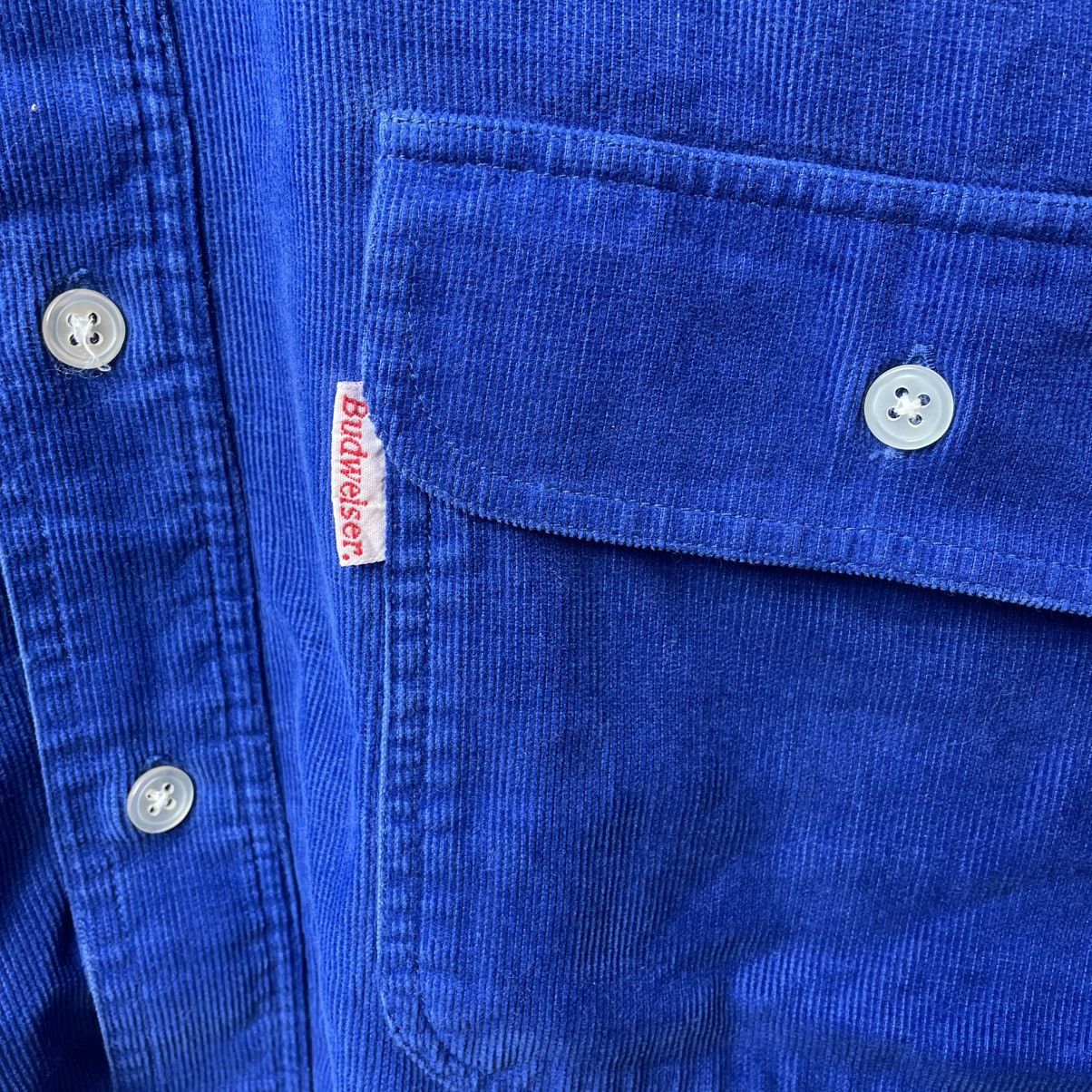 Budweiser 🔥Vintage Budweiser Double Pockets Corduroi Buttons Shirts Size US M / EU 48-50 / 2 - 6 Thumbnail