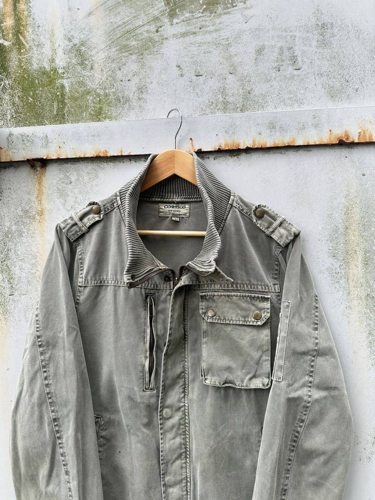 Vintage 👹Vintage Faded Corisso Military Utility Jacket Size US M / EU 48-50 / 2 - 4 Thumbnail