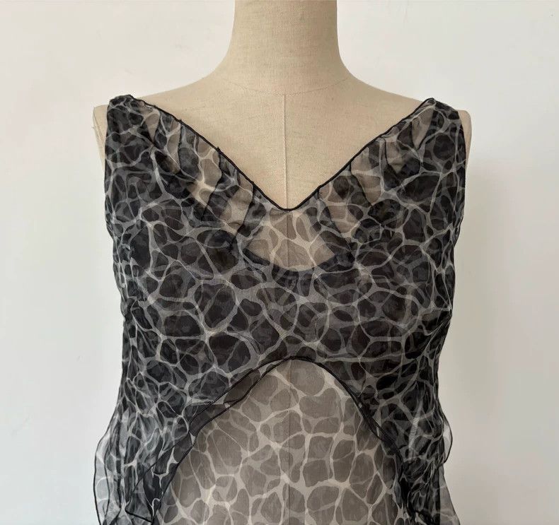 Helmut Lang HELMUT LANG 2002ss Silk multi-layer dress Size XS / US 0-2 / IT 36-38 - 5 Thumbnail
