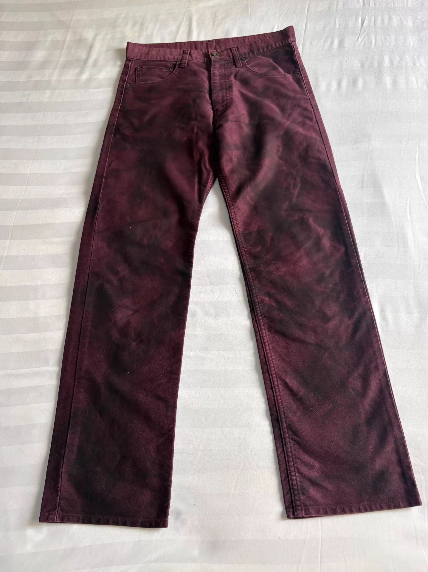Tornado Mart Tornado Mart Vtg Visual Kei Dye Black/Red Pants Size US 32 / EU 48 - 6 Thumbnail