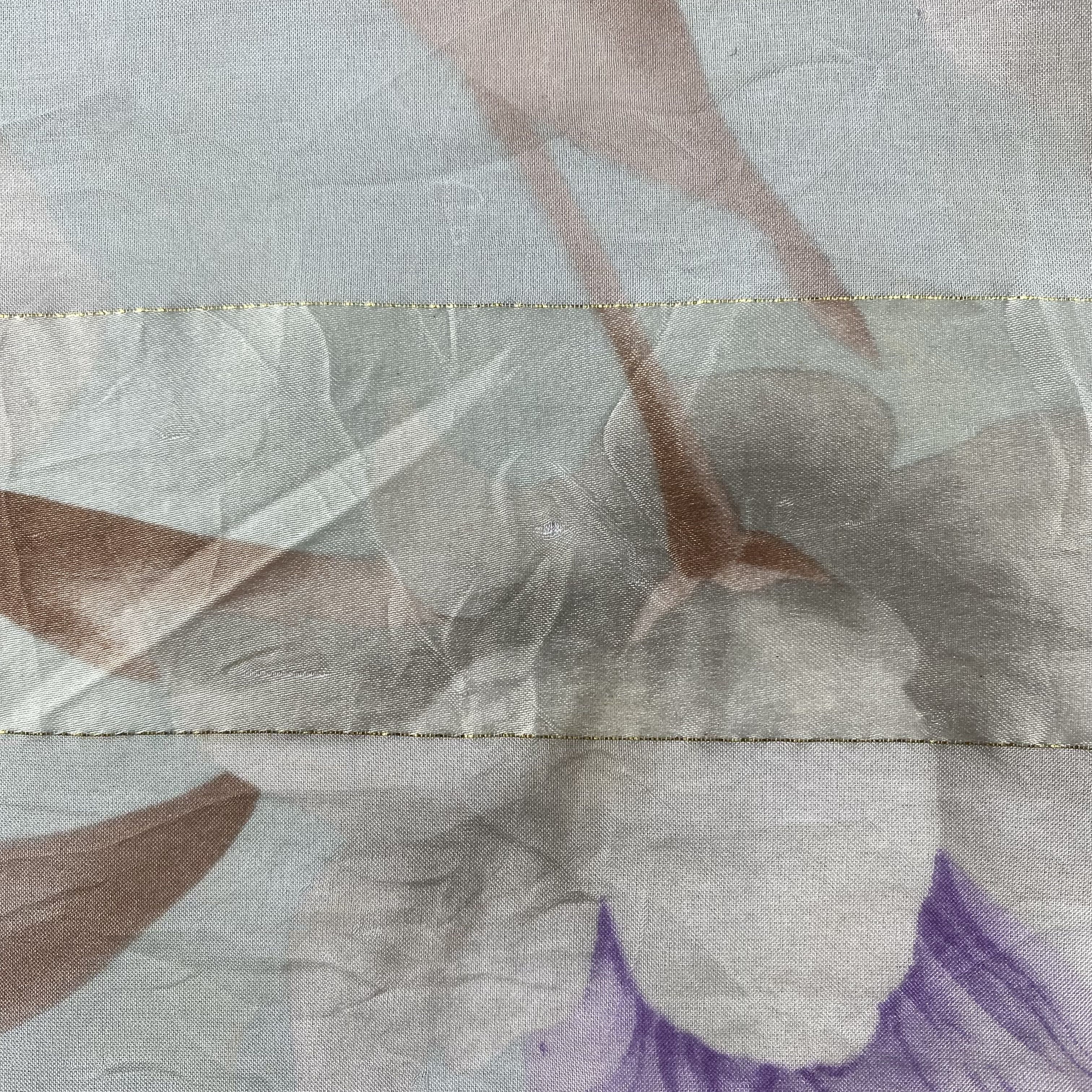 Japanese Brand × Vintage Vintage Japanese Brand Silk Scarf Hand Rolled Floral SS061 Size ONE SIZE - 5 Thumbnail