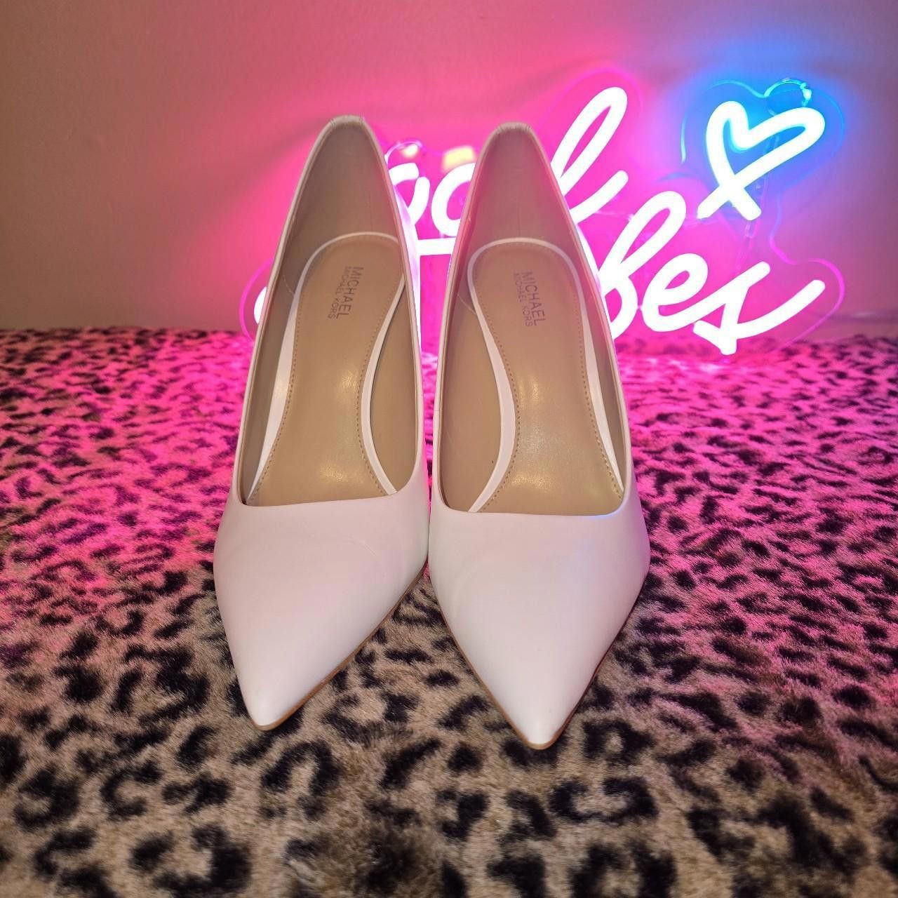 Michael Kors Michael Kors Women's White Court Size US 8 / IT 38 - 5 Thumbnail