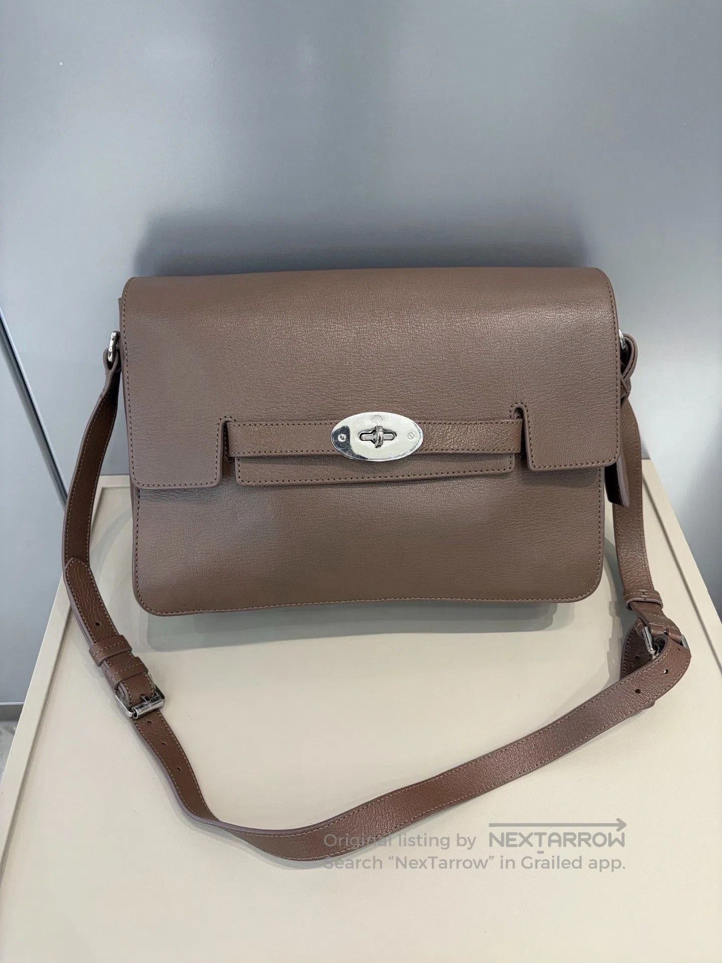 Mulberry Mulberry Elephant Gray Messenger Bag. Size ONE SIZE - 1 Thumbnail