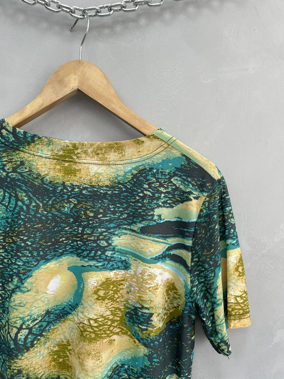 Japanese Brand × Roberto Cavalli × Vintage Vintage Roberto Cavalli style abstract t shirt slim fit Size US M / EU 48-50 / 2 - 10 Thumbnail
