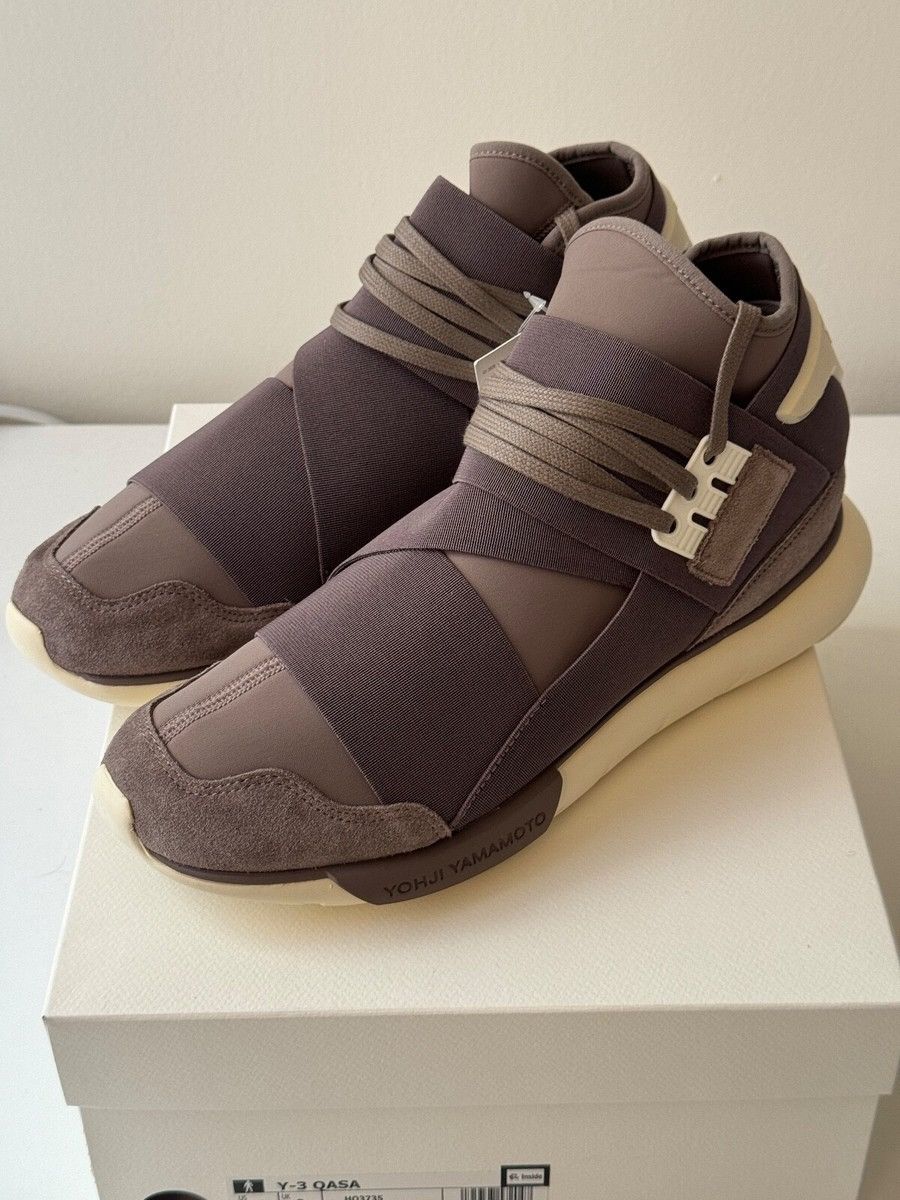 Yohji Yamamoto Y-3 Qasa High “Grey / Off-White” by Yohji Yamamoto Size US 9 / EU 42 - 6 Thumbnail