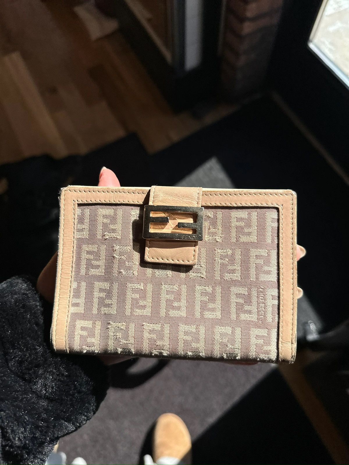 Fendi Pink Monogram Wallet