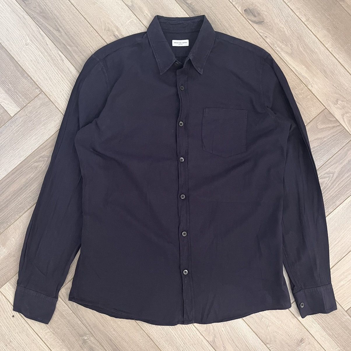 Dries Van Noten Dries Van Noten Navy Shirt Size US M / EU 48-50 / 2 - 1 Thumbnail