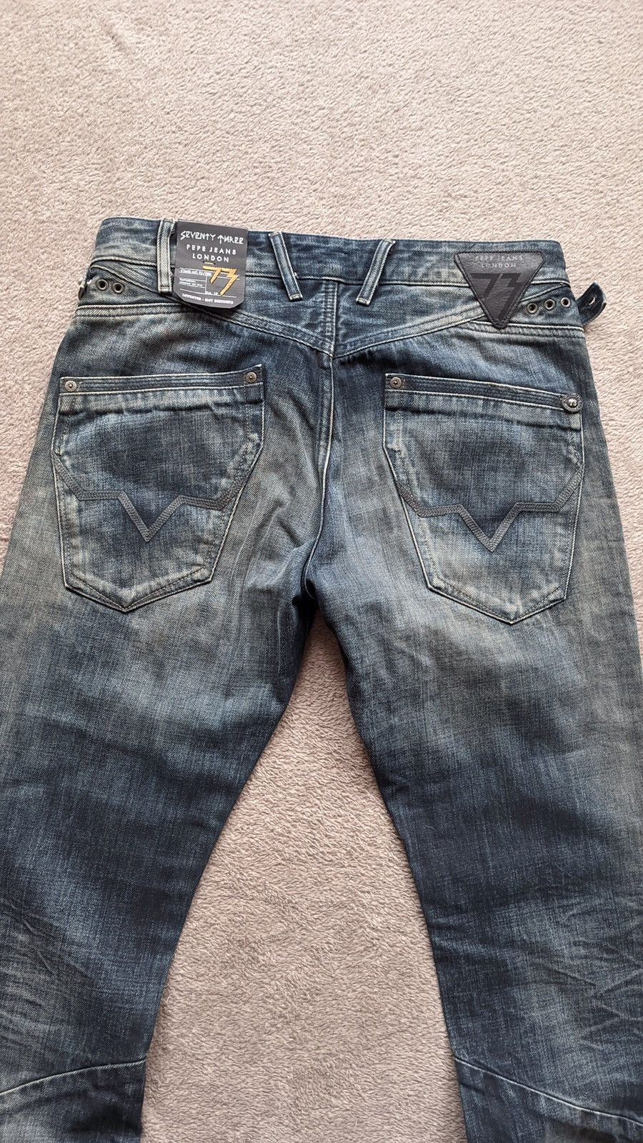 If Six Was Nine × Japanese Brand × Le Grande Bleu (L.G.B.) Sick Pepe Jeans Dirty Y2K faded Mudwash Rusty denim Size US 30 / EU 46 - 5 Thumbnail