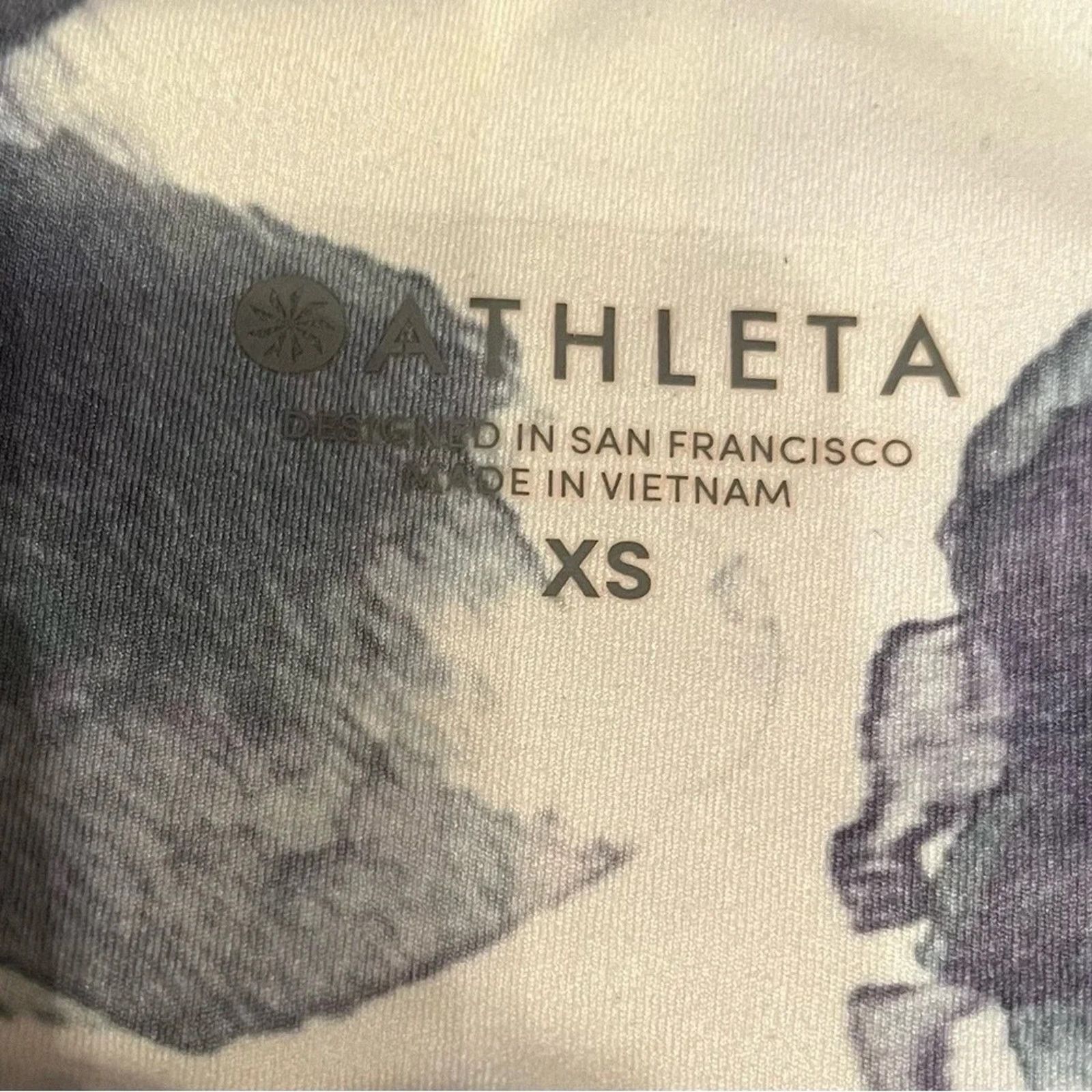 Athleta Athleta Mudra high waisted white floral leggings, size XS Size 26" / US 2 / IT 38 - 6 Thumbnail