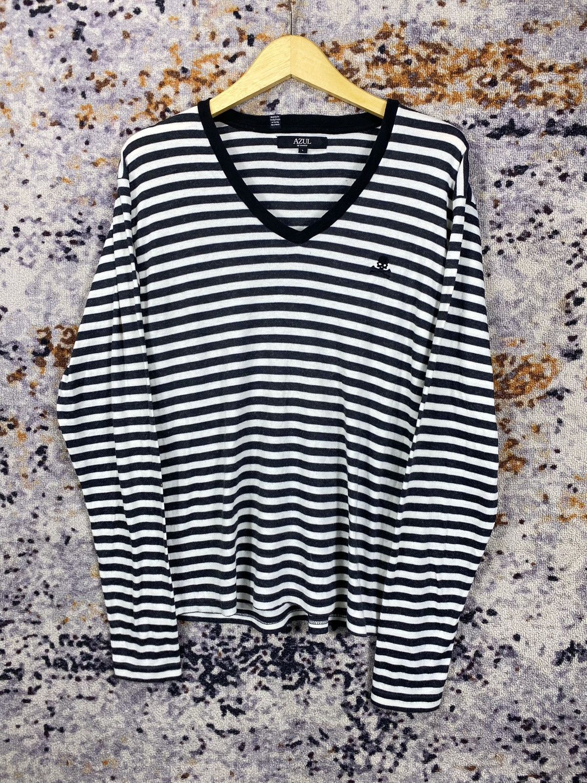 Japanese Brand Azul striped mini skul Ifsixwasnine Punk style Size US L / EU 52-54 / 3 - 1 Thumbnail