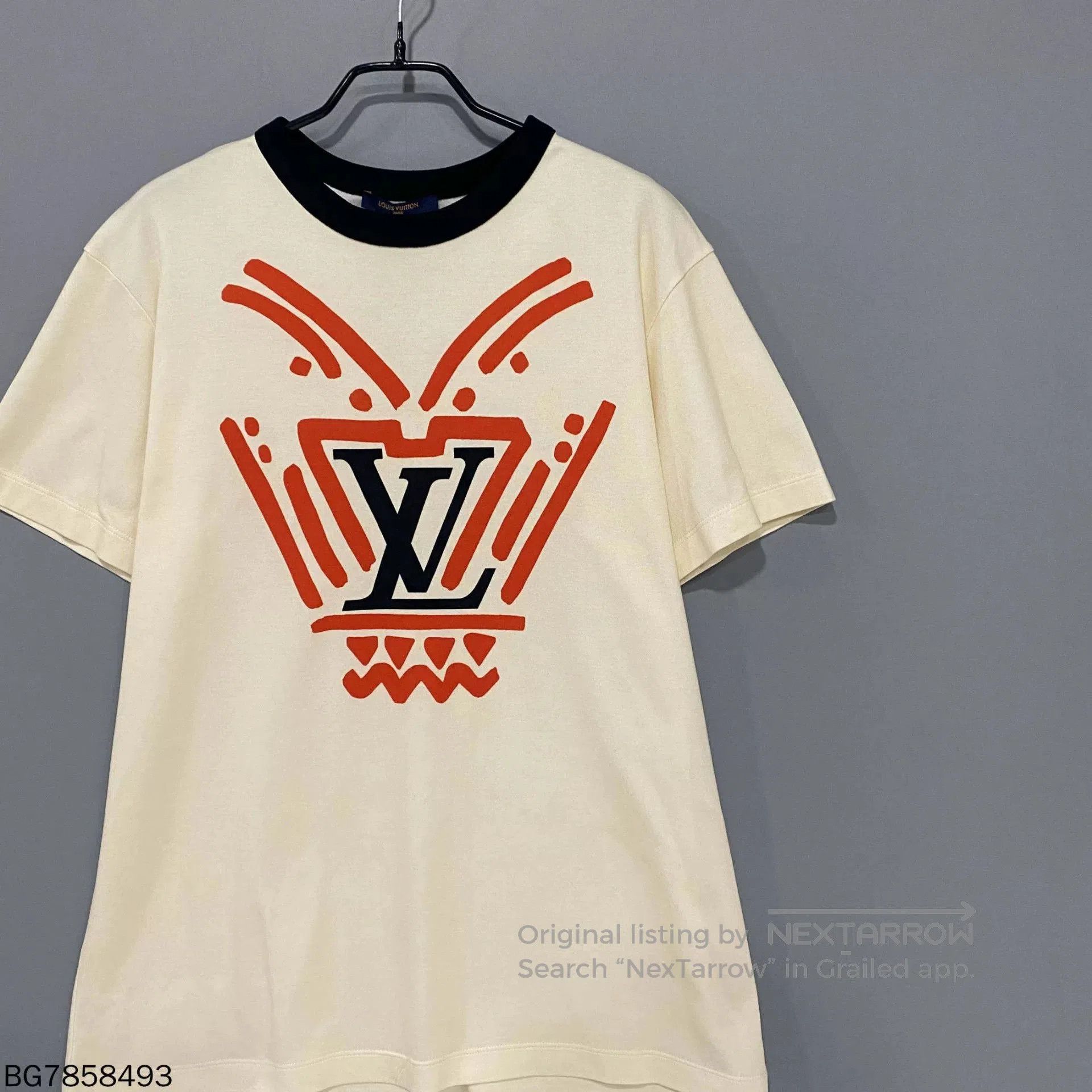 Louis Vuitton Louis Vuitton Beige Large Logo T. Size US XL / EU 56 / 4 - 2 Thumbnail