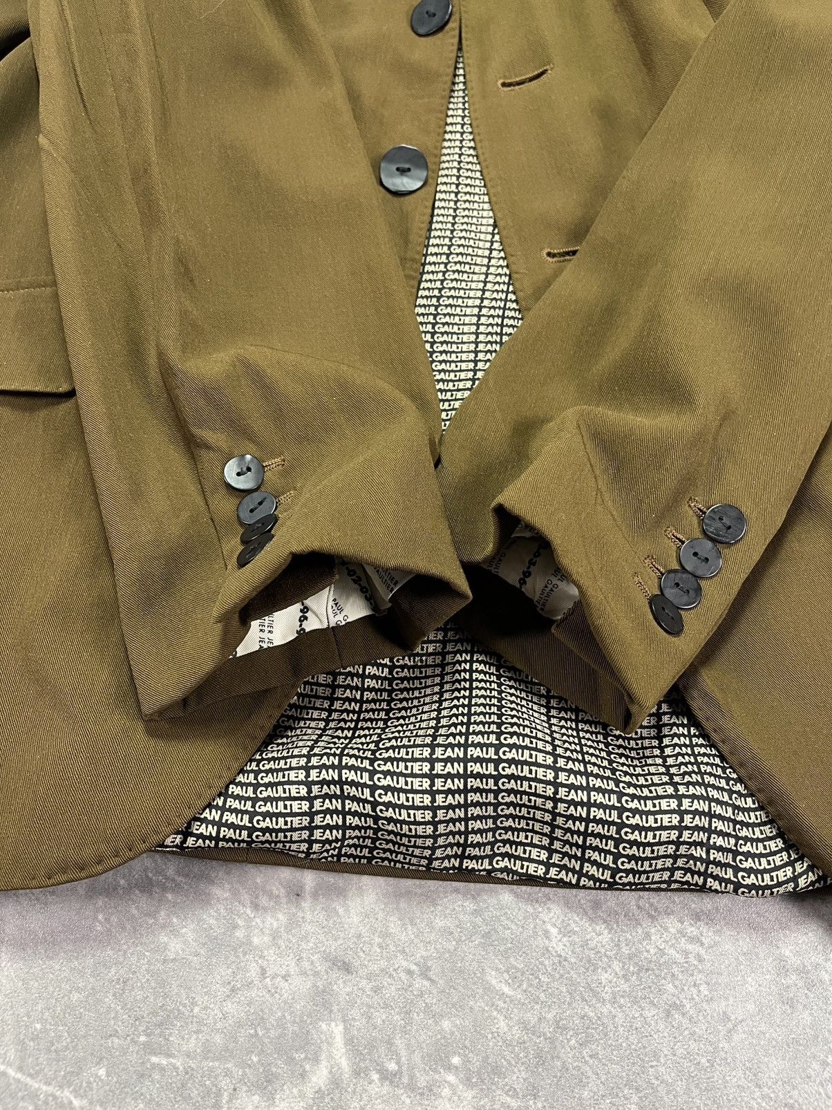 Jean Paul Gaultier 1999/2000 Jean Paul Gaultier Buttoned Blazer Jacket 50 Size 40L - 9 Thumbnail