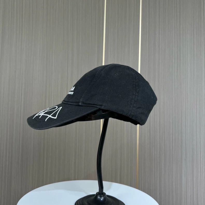 Balenciaga Balenciaga Washed embroidered monogram baseball cap 2502-Ne Size ONE SIZE - 2 Thumbnail