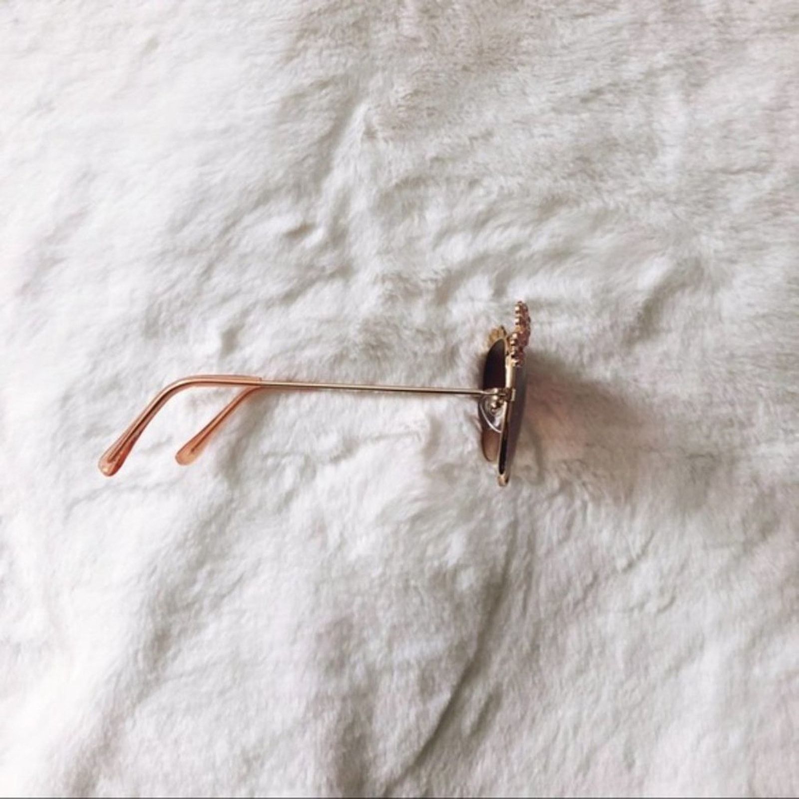 Other Flower Pink Gold Accented Trim Aviators Sunglasses Size ONE SIZE - 7 Thumbnail