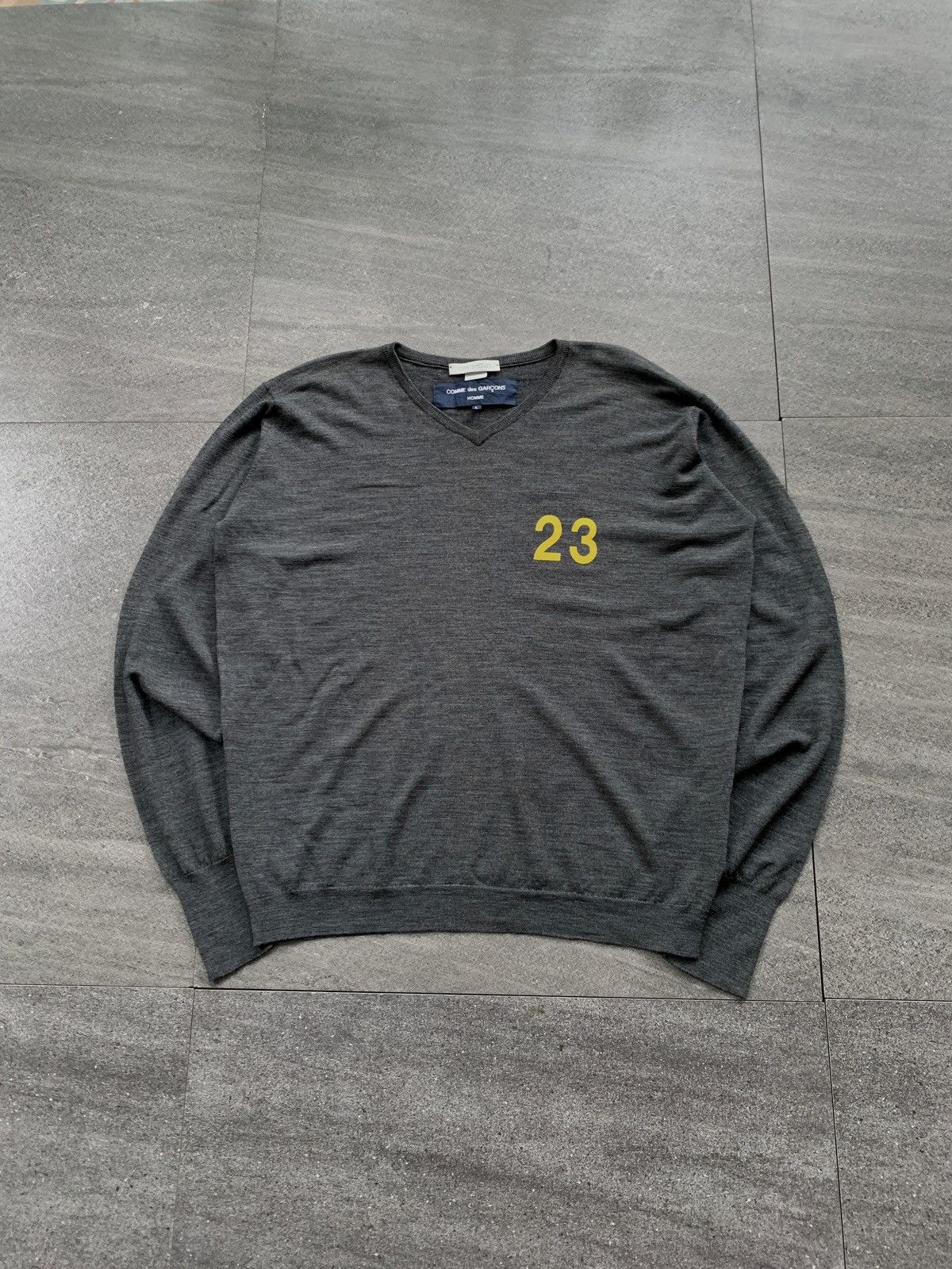 Comme des Garcons Homme FREE TAX! 2000s Wool 23 Sweater Size US L / EU 52-54 / 3 - 2 Thumbnail