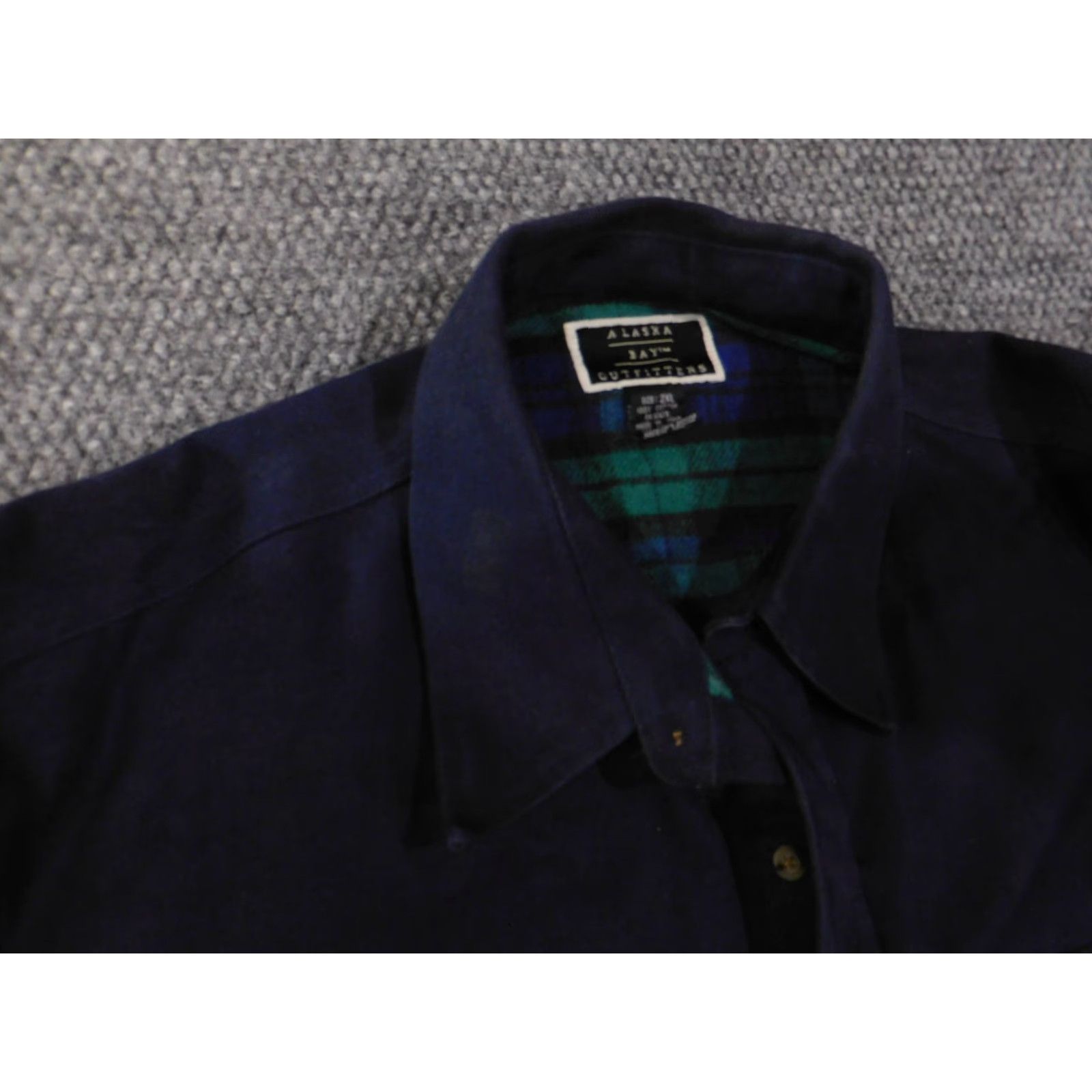 Vintage Alaska Jacket Mens 2XL Blue Canvas Lined Button Up Casual Military Style Vintage No 90s Inspired Size US XXL / EU 58 / 5 - 4 Thumbnail
