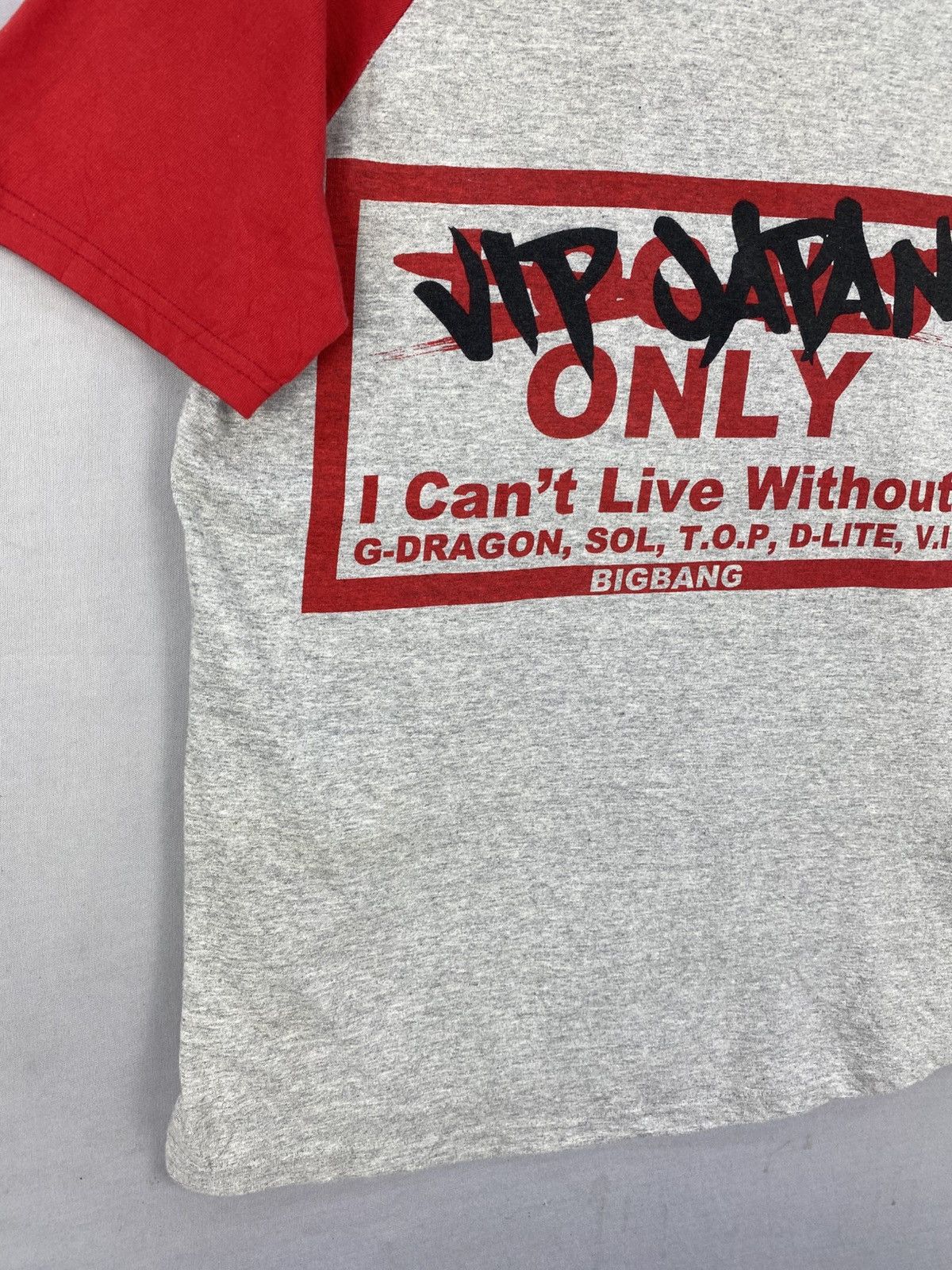 Band Tees Vintage Y2K BigBang ‘Vip Japan Only’ Raglan Tee Size US M / EU 48-50 / 2 - 6 Thumbnail