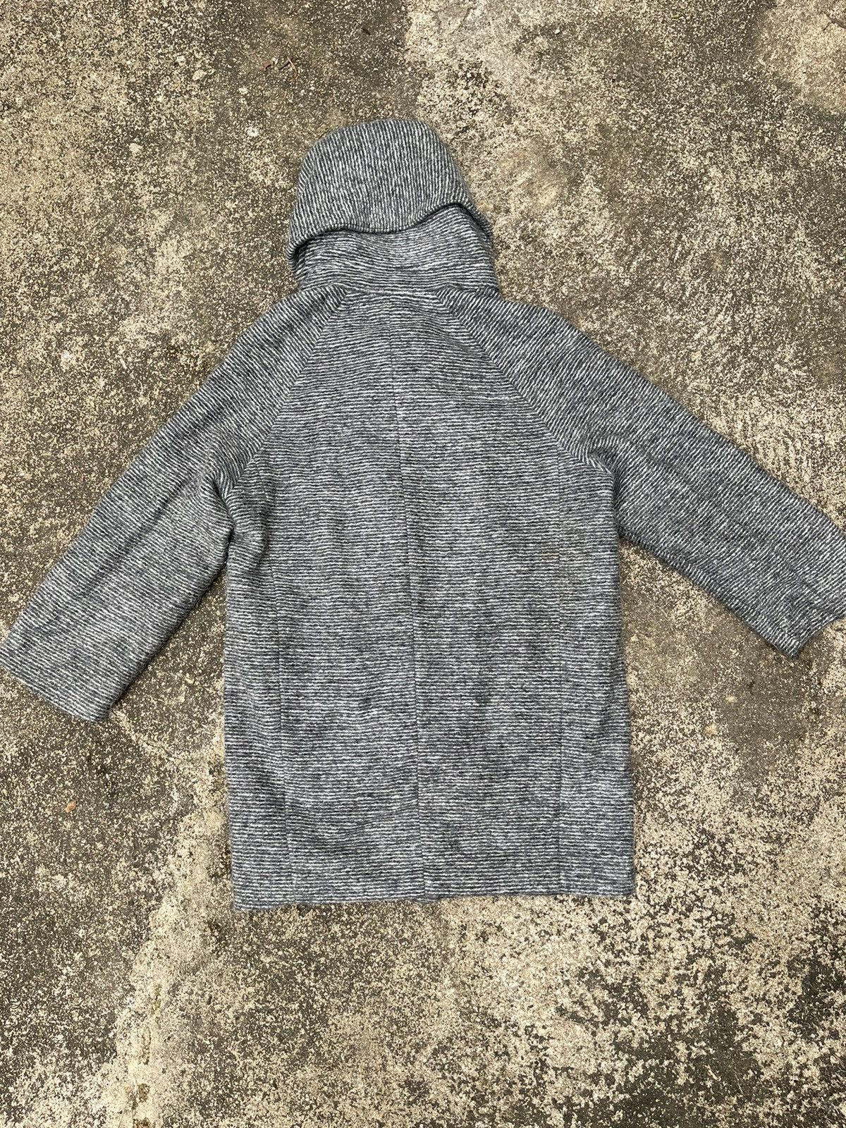 Japanese Brand Nouvelle et Chic Hooded Wool Blend Coat 38 Gray Size XS / US 0-2 / IT 36-38 - 7 Thumbnail
