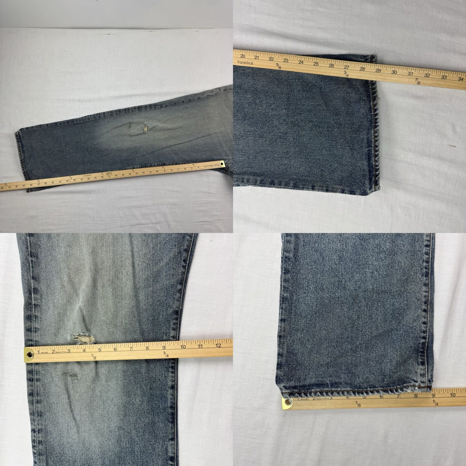 Diesel VINTAGE Diesel Jeans Men 34x29 Thrashed Made In Italy 2002 Punk Hipster 90s Y2K Skater Designer Jeans Blue Included: N/A Size US 34 / EU 50 - 10 Thumbnail