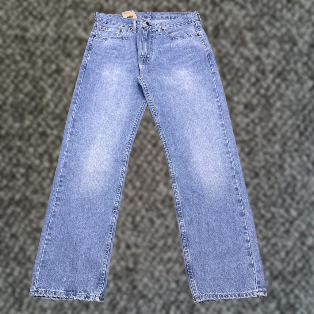 Levi's Levi's 505 Jeans Mens 32x30 Straight Denim Mid Rise Blue 5-Pocket Regular Waist Stretch Comfort Size US 32 / EU 48 - 1 Thumbnail