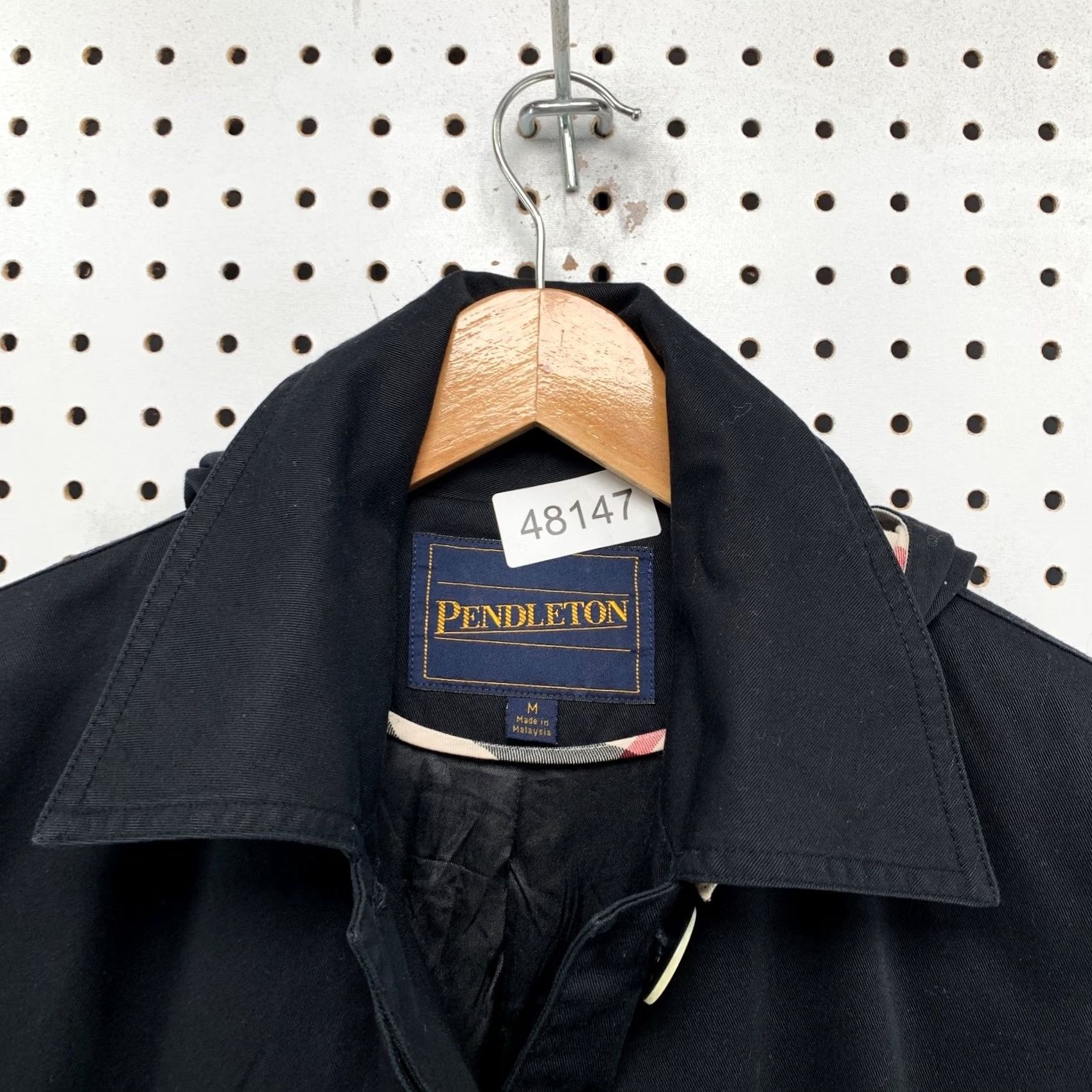 Pendleton Pendleton Trench Coat Womens Medium Black Nova Plaid Liner Hooded Canvas Size M / US 6-8 / IT 42-44 - 3 Thumbnail