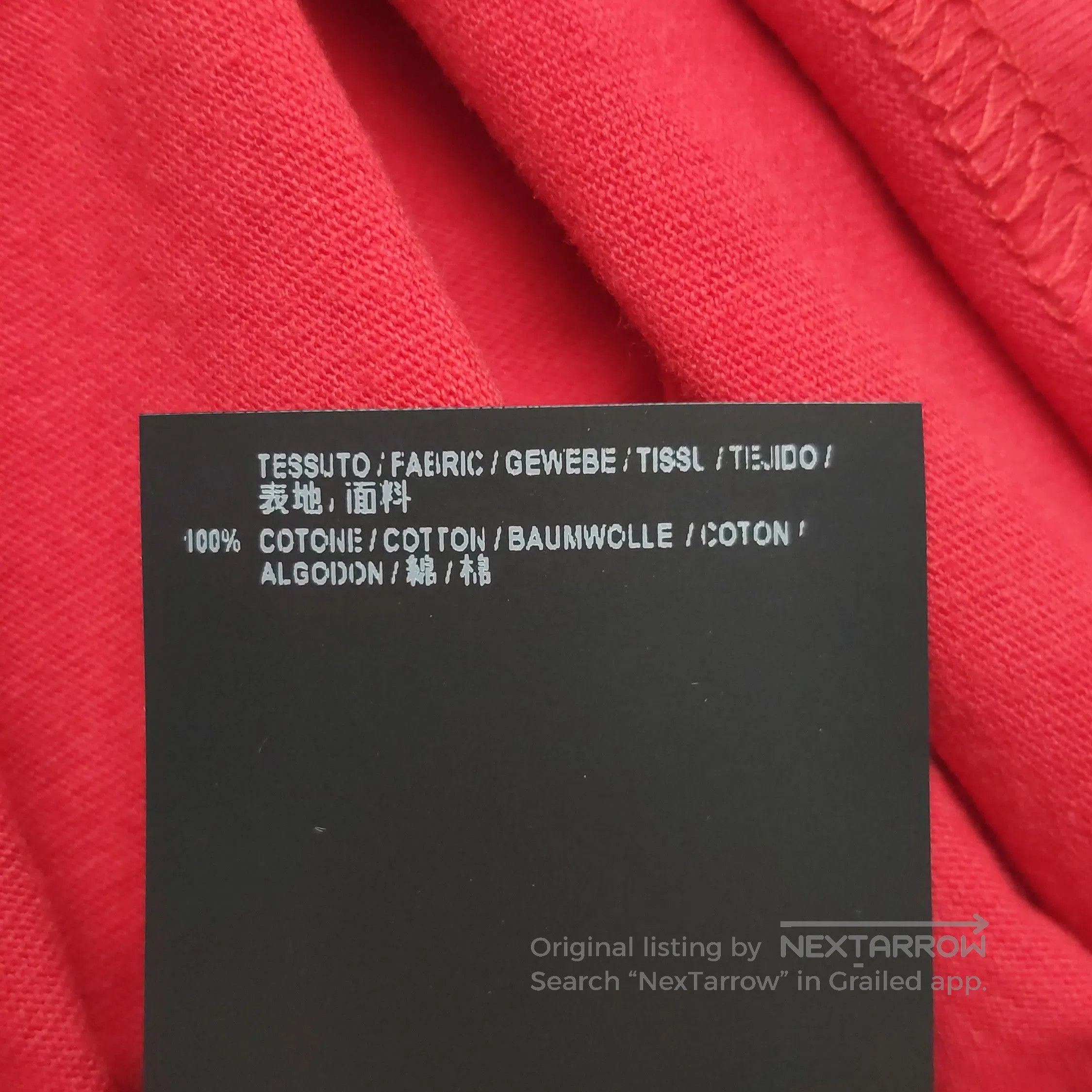 Balenciaga Balenciaga M Size Cotton Logo Crew Neck T. Size US M / EU 48-50 / 2 - 8 Thumbnail