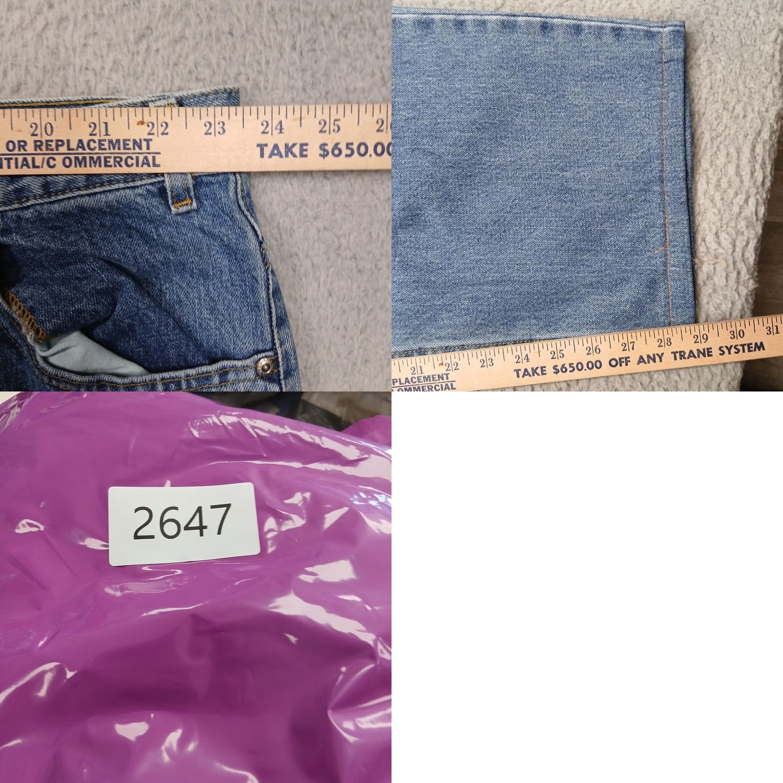Vintage Arizona Jean Company Jeans Mens 50 Blue Relaxed Medium Wash Denim 523-4450 Size US 34 / EU 50 - 8 Thumbnail