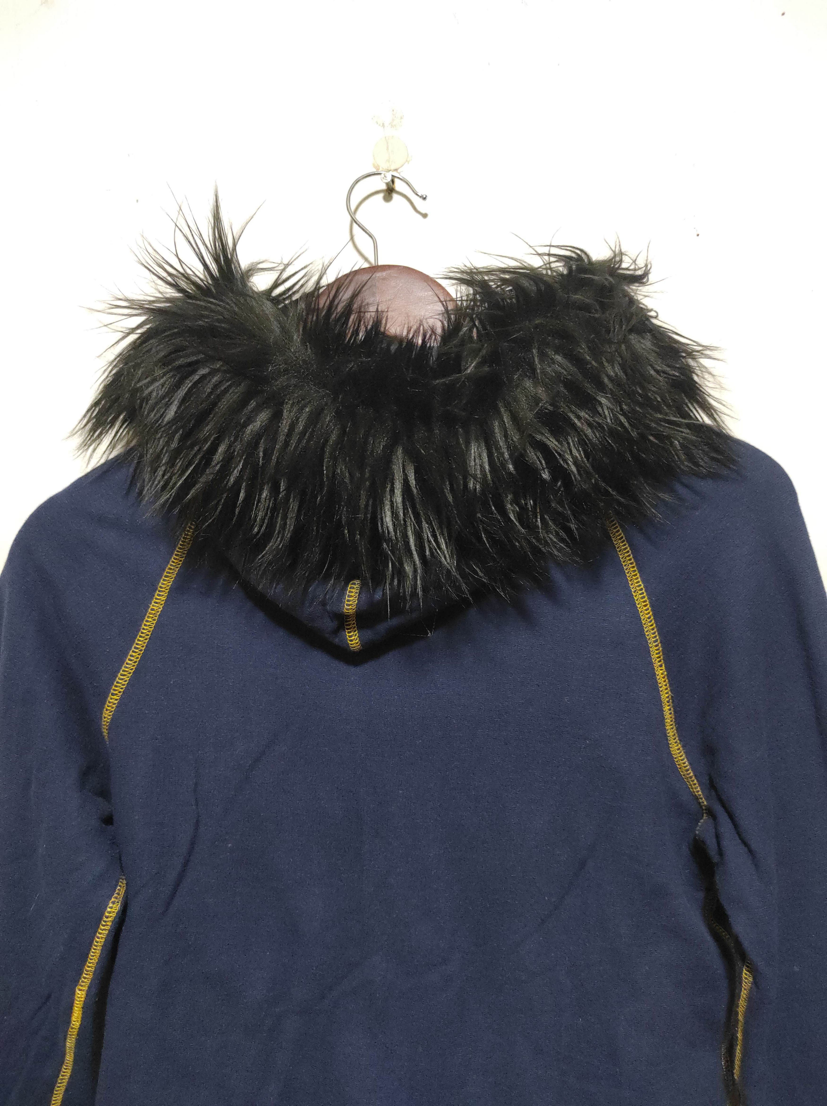 Yasuyuki Ishii Bleu Mavie Double Zip Fur Hoodie Ifsixwasnine Lgb Style Size S / US 4 / IT 40 - 14 Thumbnail