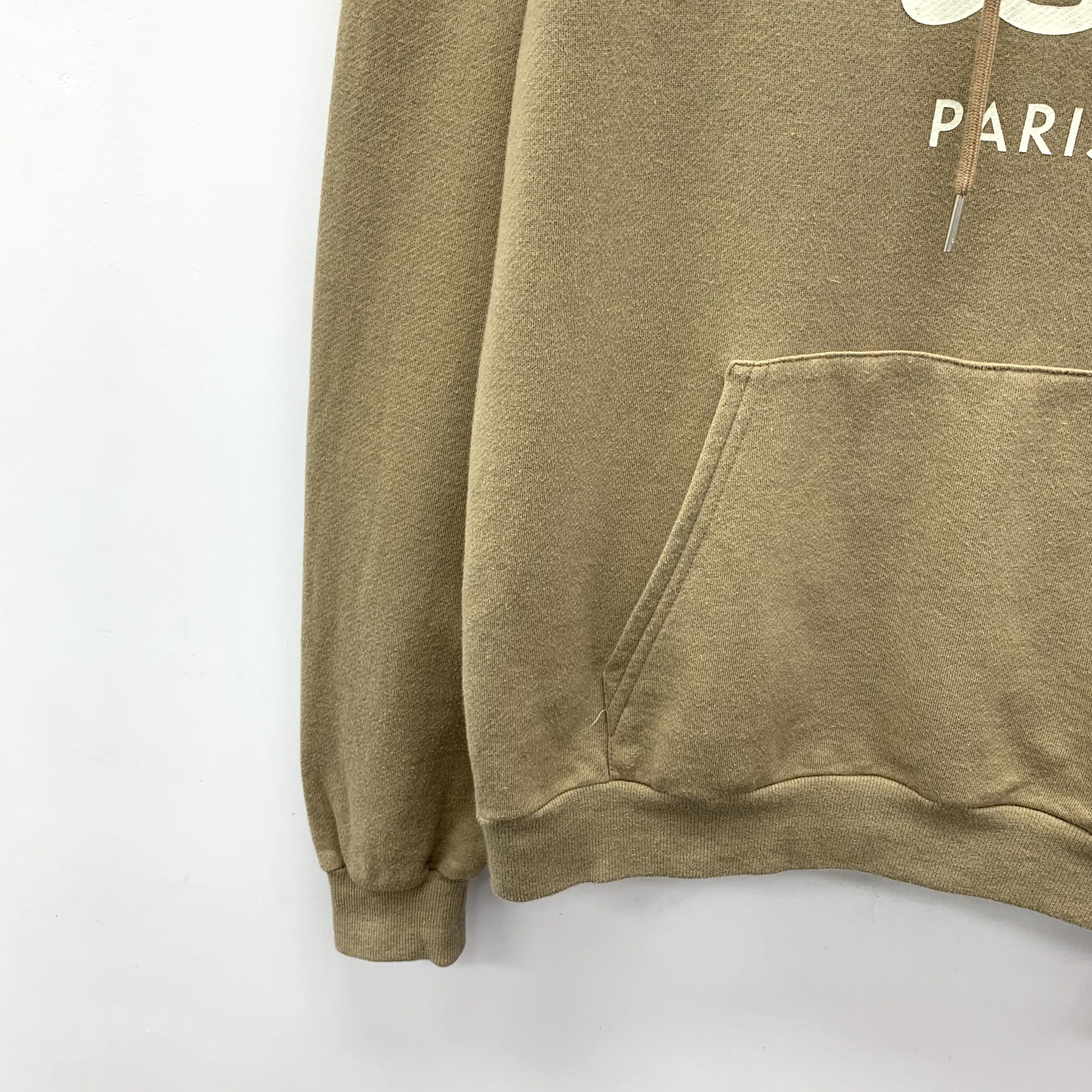 Celine Celine Triomphe Logo Hoodie Sweatshirt Brown/Green (S) Size S / US 4 / IT 40 - 4 Thumbnail