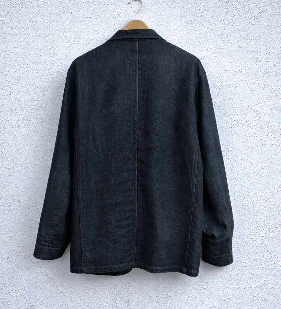 Giorgio Armani Vintage Armani Jeans Denim Blazer Dark Wash Made In Italy Size US L / EU 52-54 / 3 - 12 Thumbnail