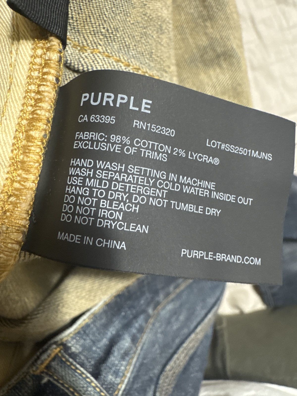 Purple Brand Purple Brand- P072 Rinse Coated Double Waist Size US 31 - 7 Thumbnail
