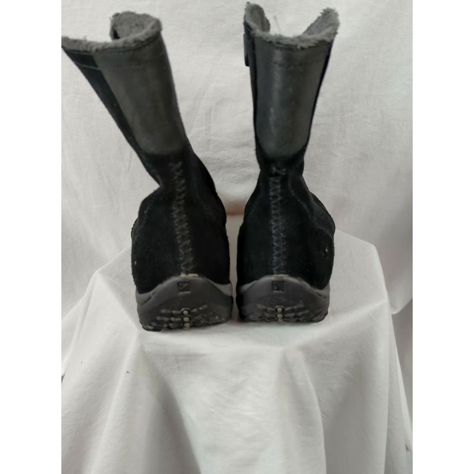 SOREL Sorel Boots Womens 8.5 Black Suede Side Zip NL1480-010 Winter Shearling Mid-Calf Waterproof Thinsulate Comfort Cushioned Pattern: Solid Size US 9 / IT 39 - 7 Thumbnail