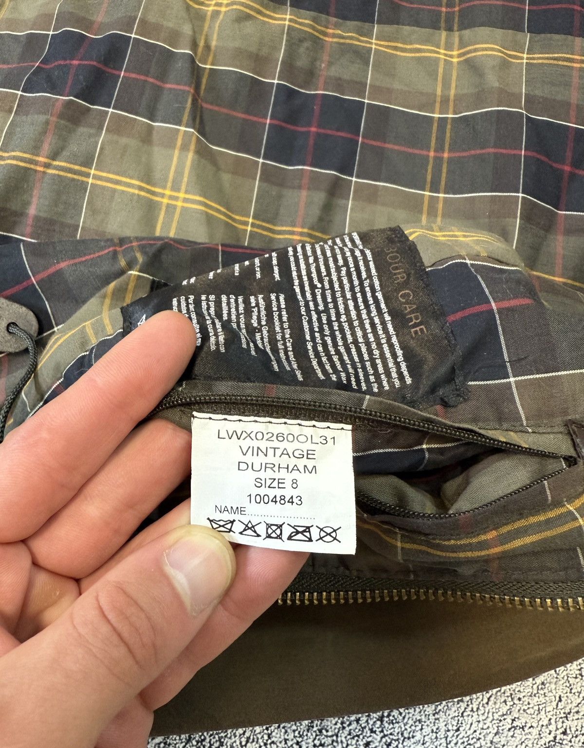 Barbour Barbour Durham Wax Jacket Women UK8 US4 Brown Hooded Vintage Size S / US 4 / IT 40 - 6 Thumbnail