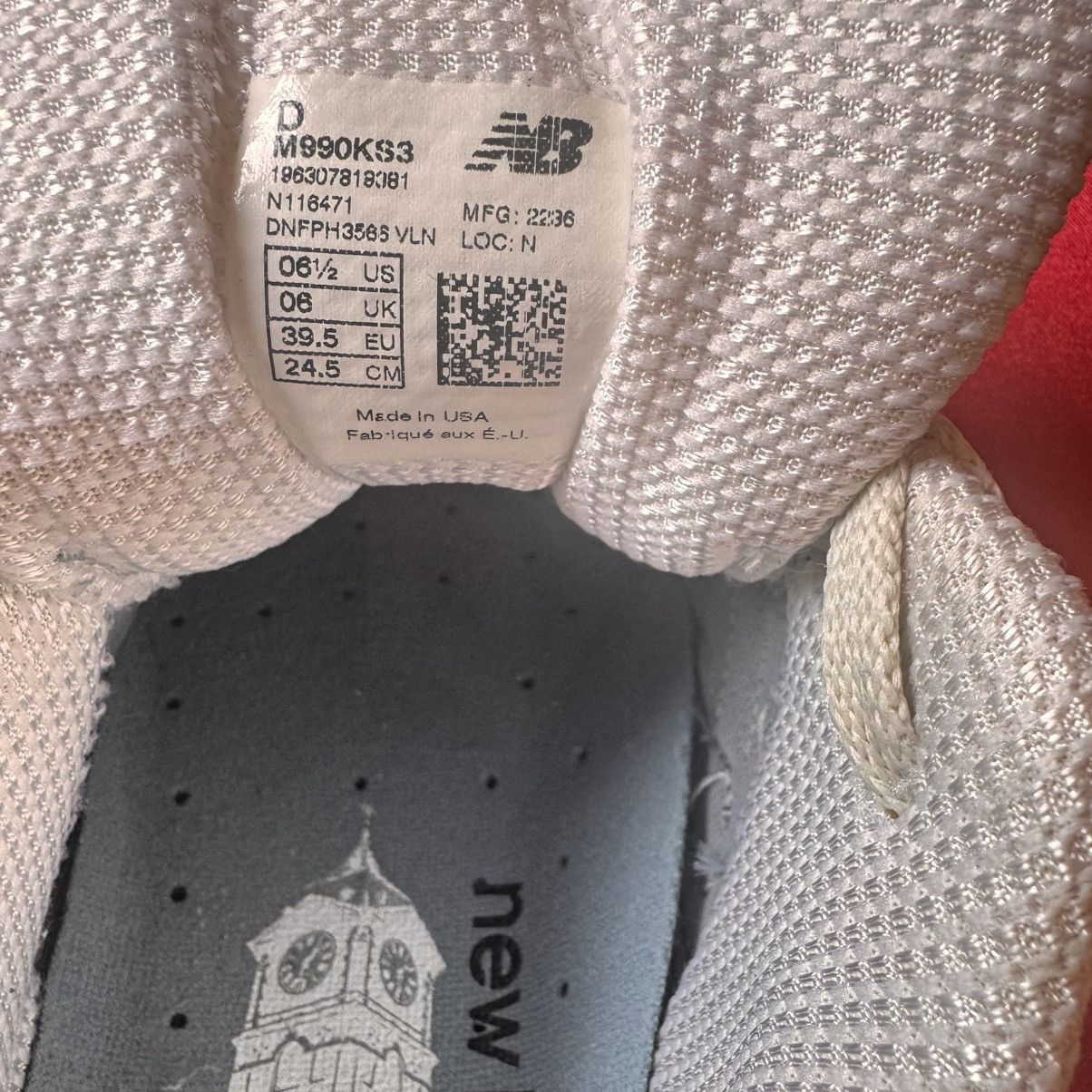 Kith × New Balance Kith x New balance 990v3 steel blue Size US 6.5 / EU 39-40 - 7 Thumbnail