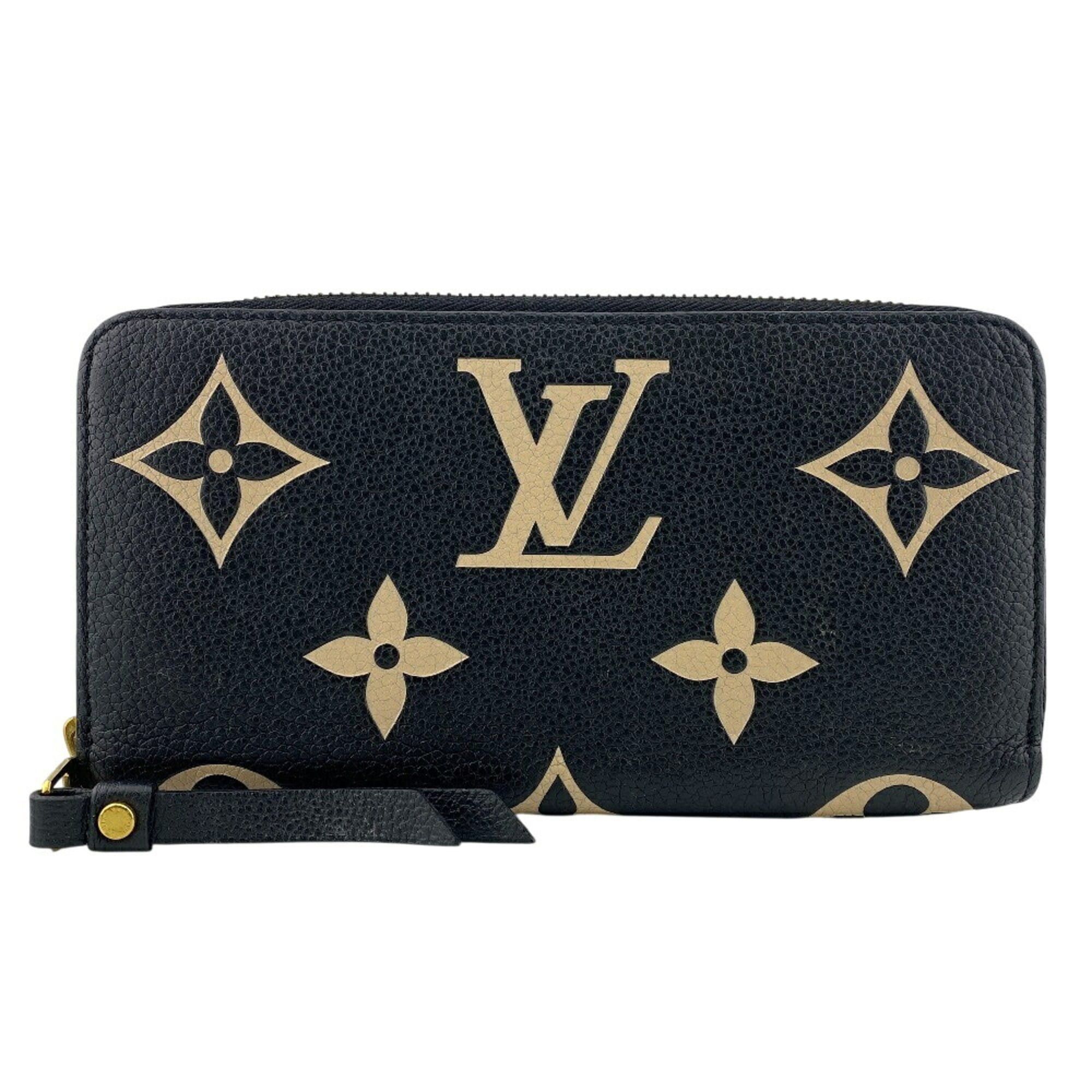 Louis Vuitton LOUIS VUITTON M80481 Zippy Wallet Monogram Empreinte Long Black Size ONE SIZE - 1 Thumbnail