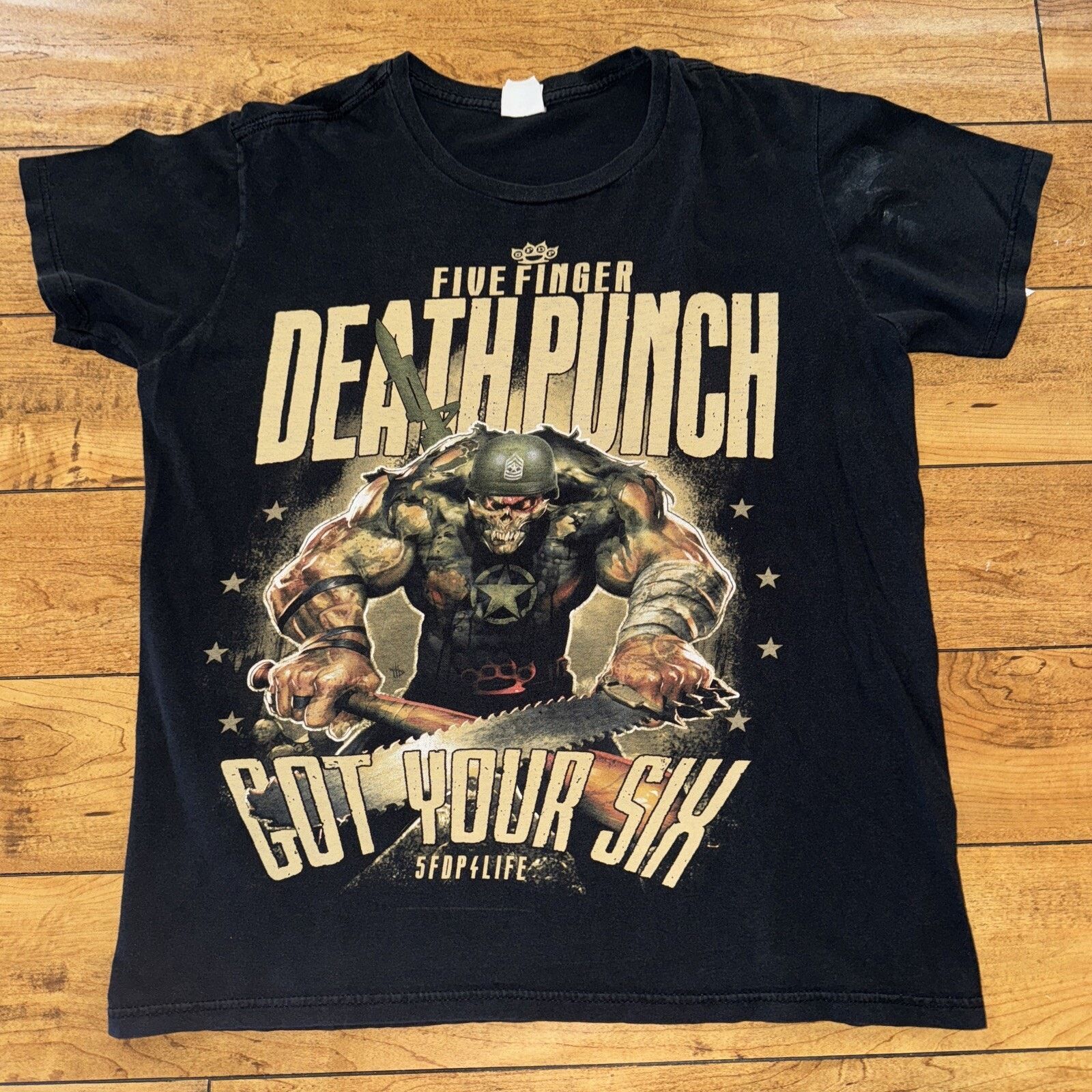 Band Tees Five Finger Death Punch T-Shirt Black Large 21x26 Band Tee Size US L / EU 52-54 / 3 - 1 Thumbnail