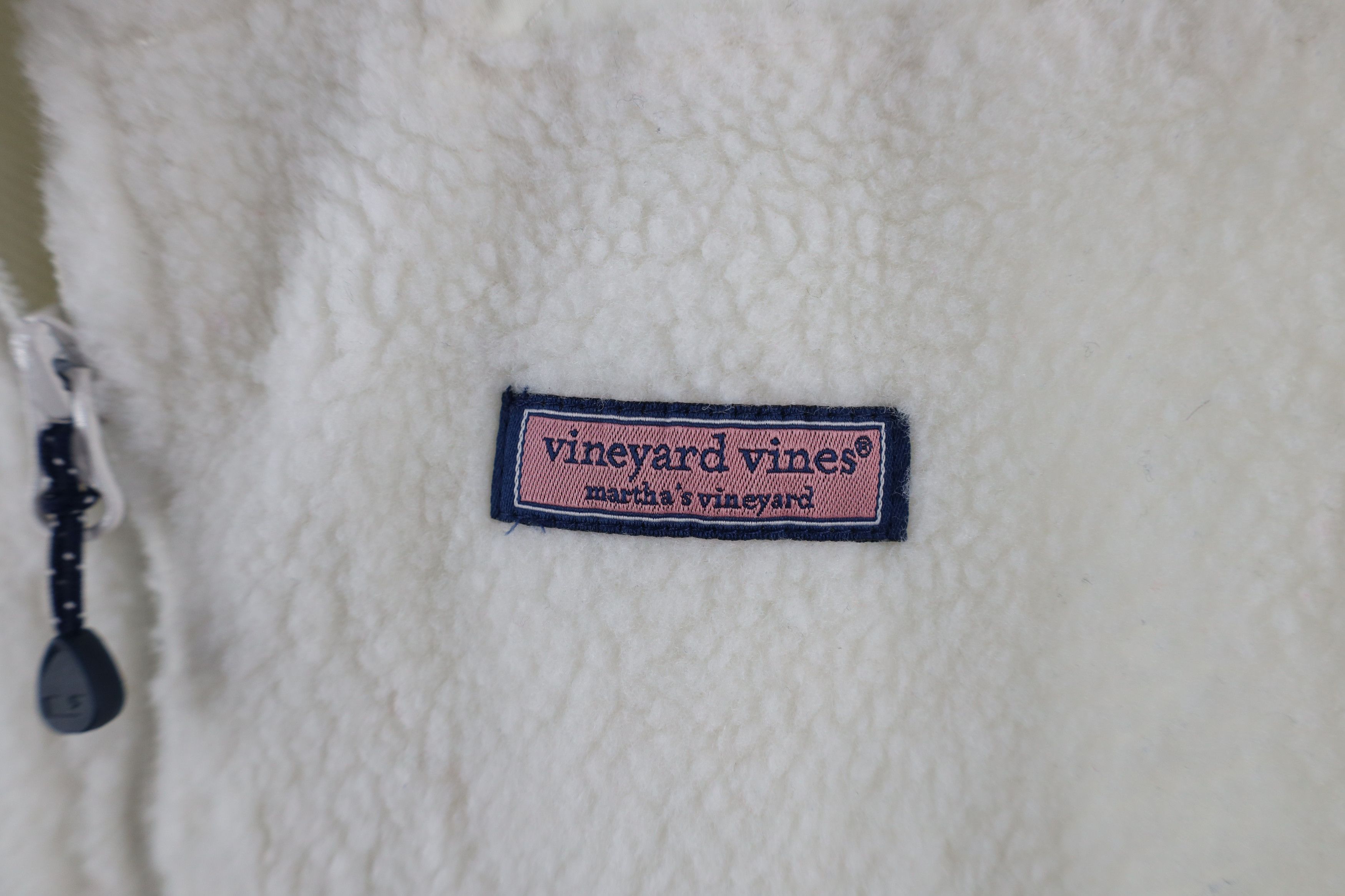 Vineyard Vines × Vintage Vineyard Vines Out Quilted Deep Pile Fleece Vest Jacket Size M / US 6-8 / IT 42-44 - 4 Thumbnail