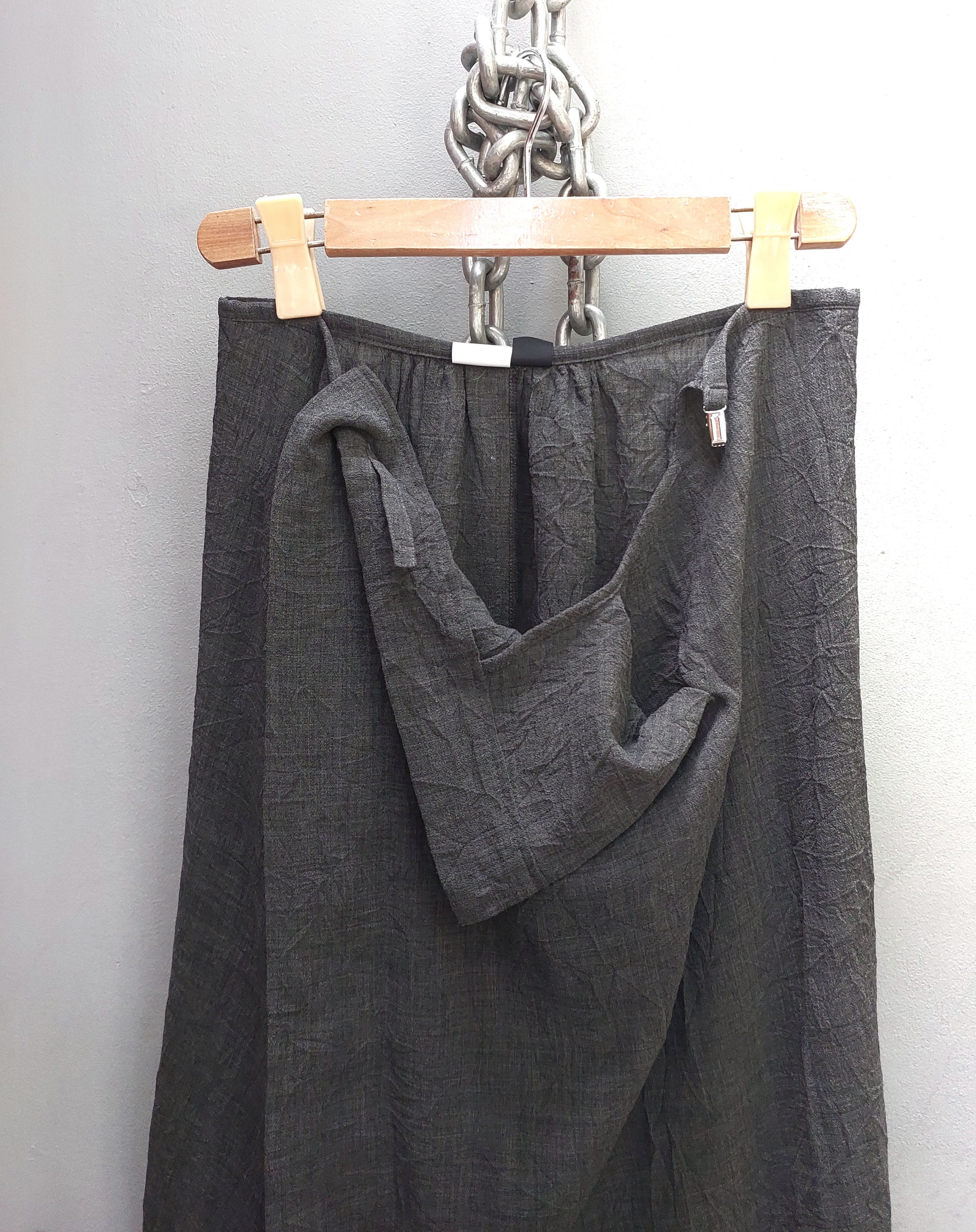 Y's × Yohji Yamamoto BNWT Y's x Yohji Yamamoto Tube Draped Skirt with Pin Size 28" / US 6 / IT 42 - 8 Thumbnail